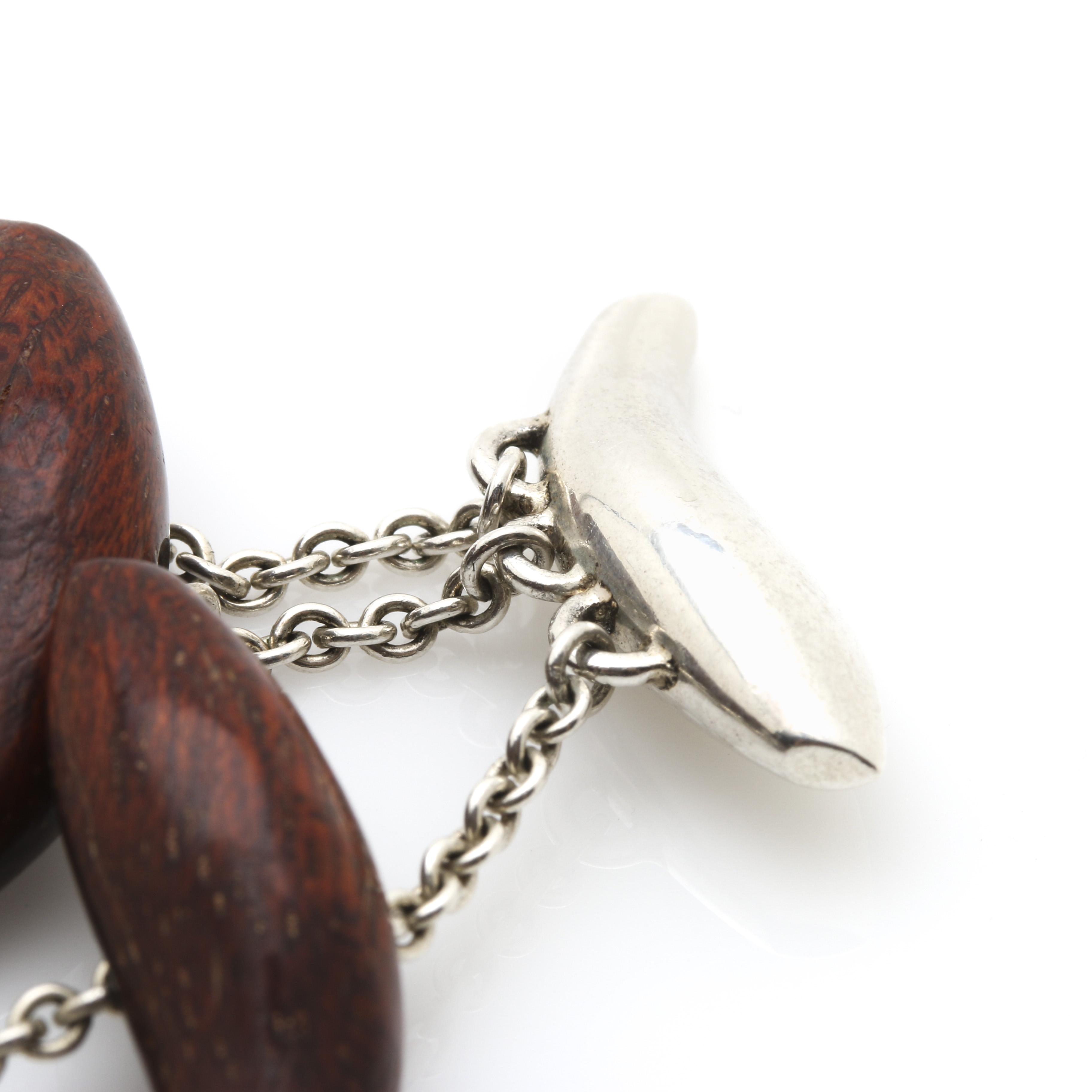 Frank Gehry for Tiffany & Co. Limited Edition Sterling Silver and Wood "Fish" Bracelet