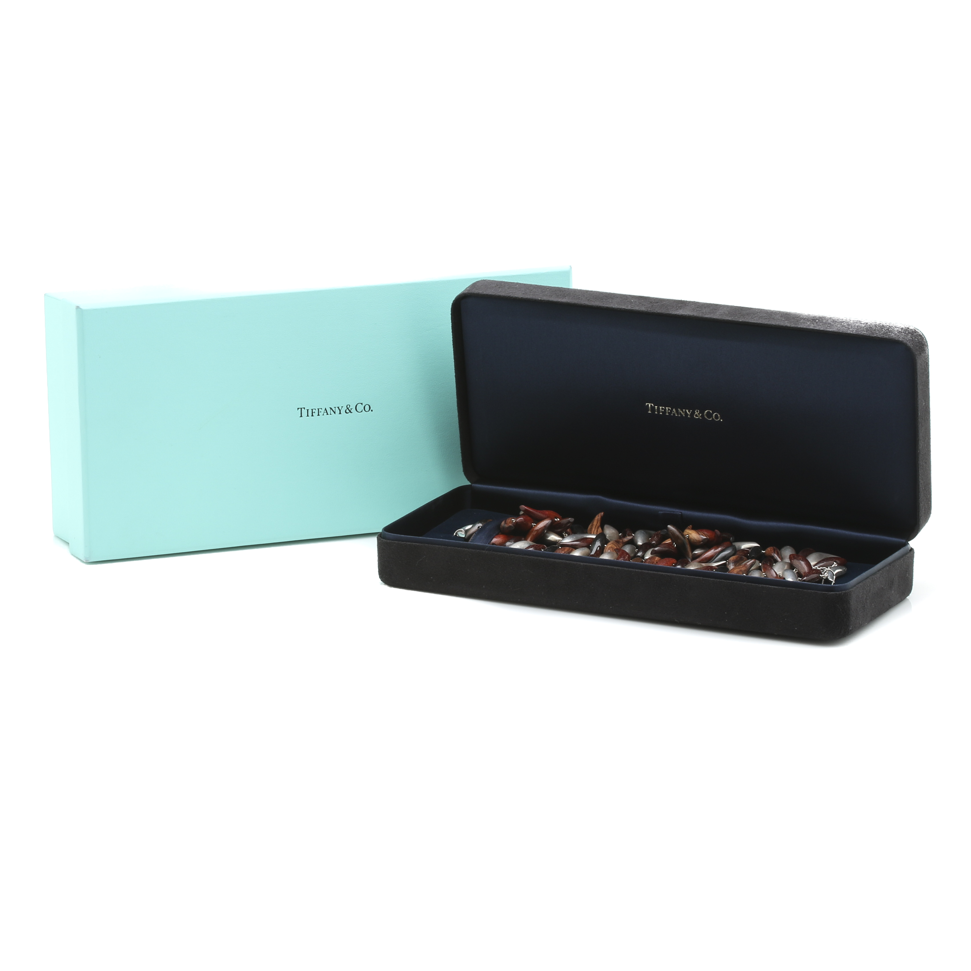 Frank Gehry for Tiffany & Co. Limited Edition Sterling Silver and Wood "Fish" Bracelet