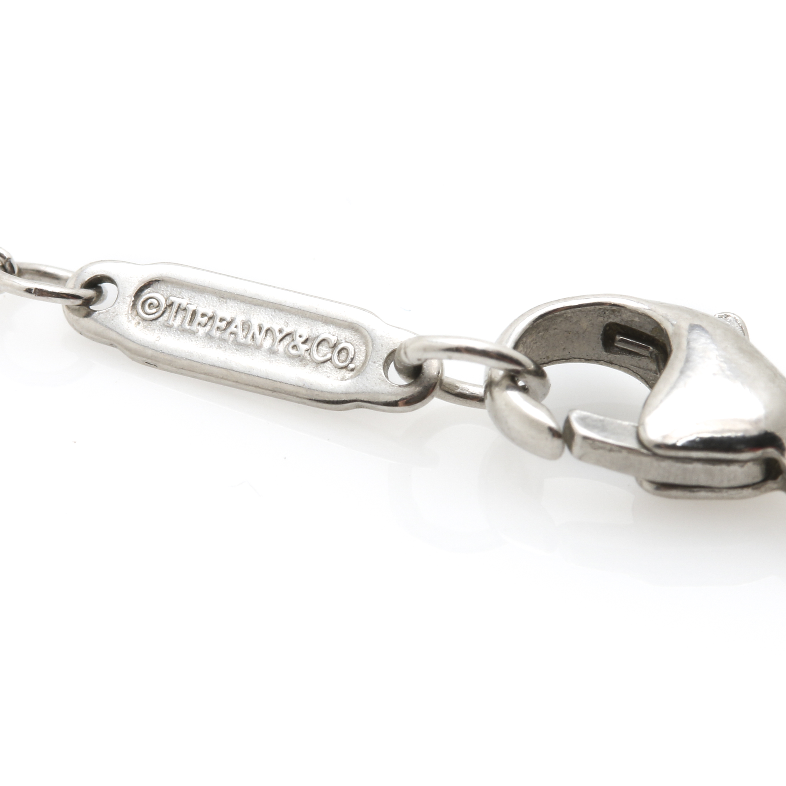 Tiffany & Co. Platinum Necklace with 2.00 CTW Diamond Heart Shape Pendant