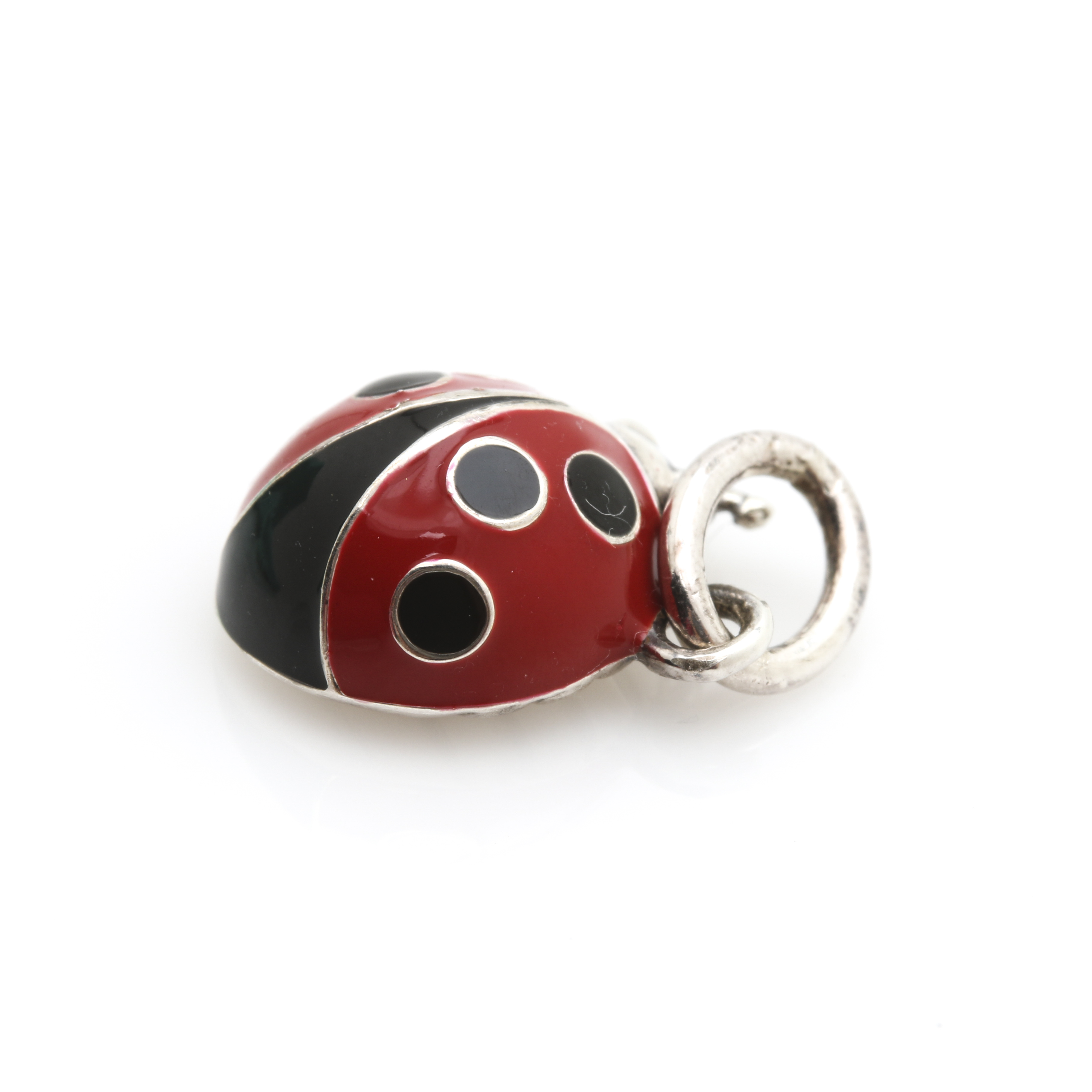 Tiffany & Co. Sterling Silver and Enamel Ladybug Charm