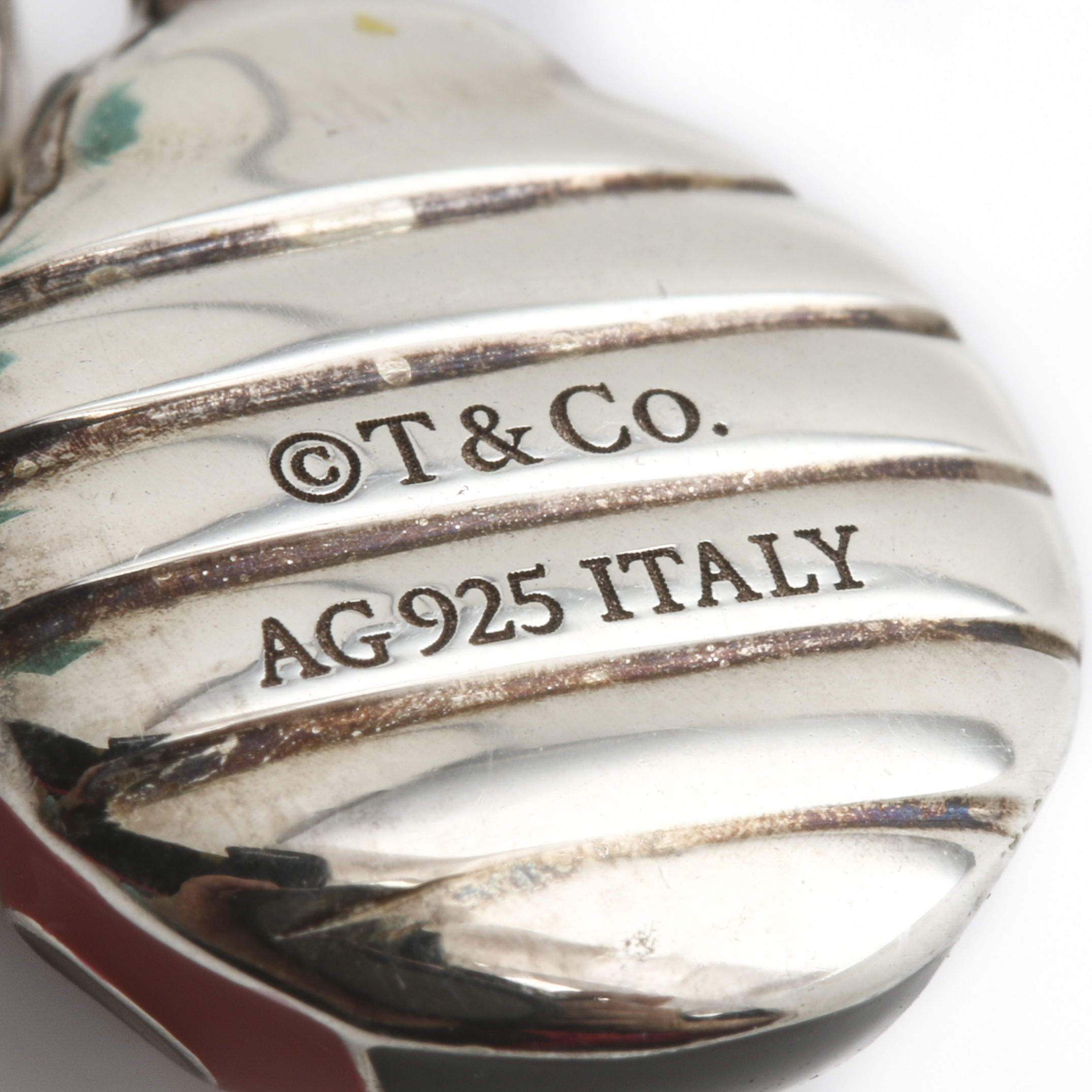 Tiffany & Co. Sterling Silver and Enamel Ladybug Charm