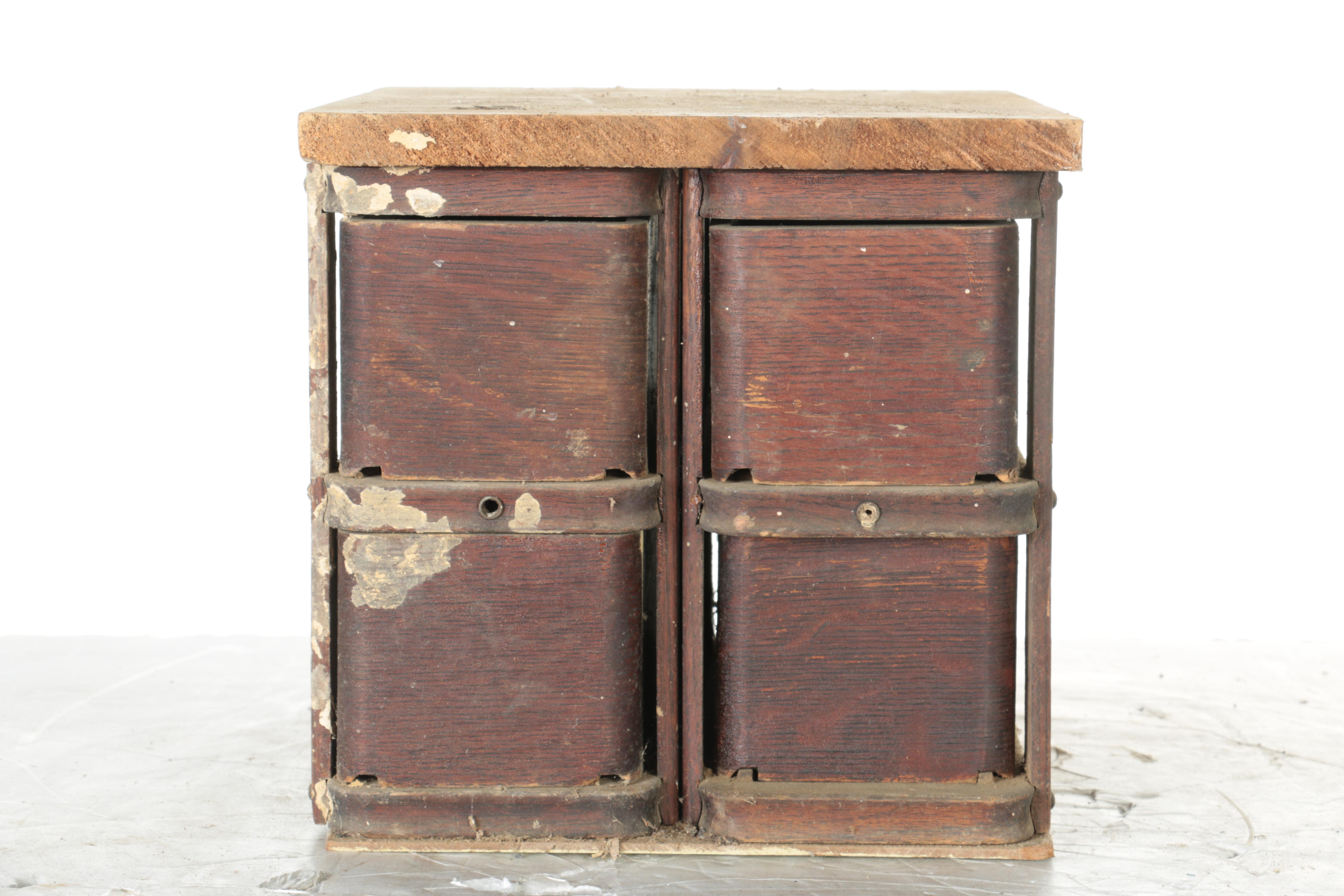 Oak Four-Drawer Chest With Cable Driven Tie-Down