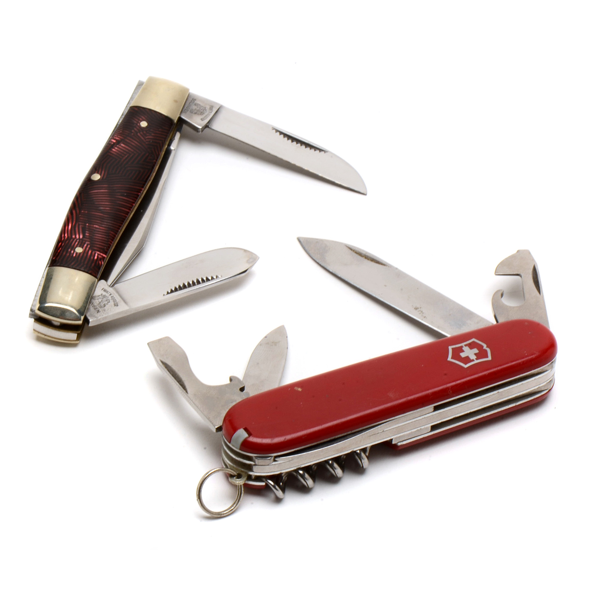 Victorinox Swiss Army Pocket Knife and a Limited Edition Frank Buster Pocket Knife