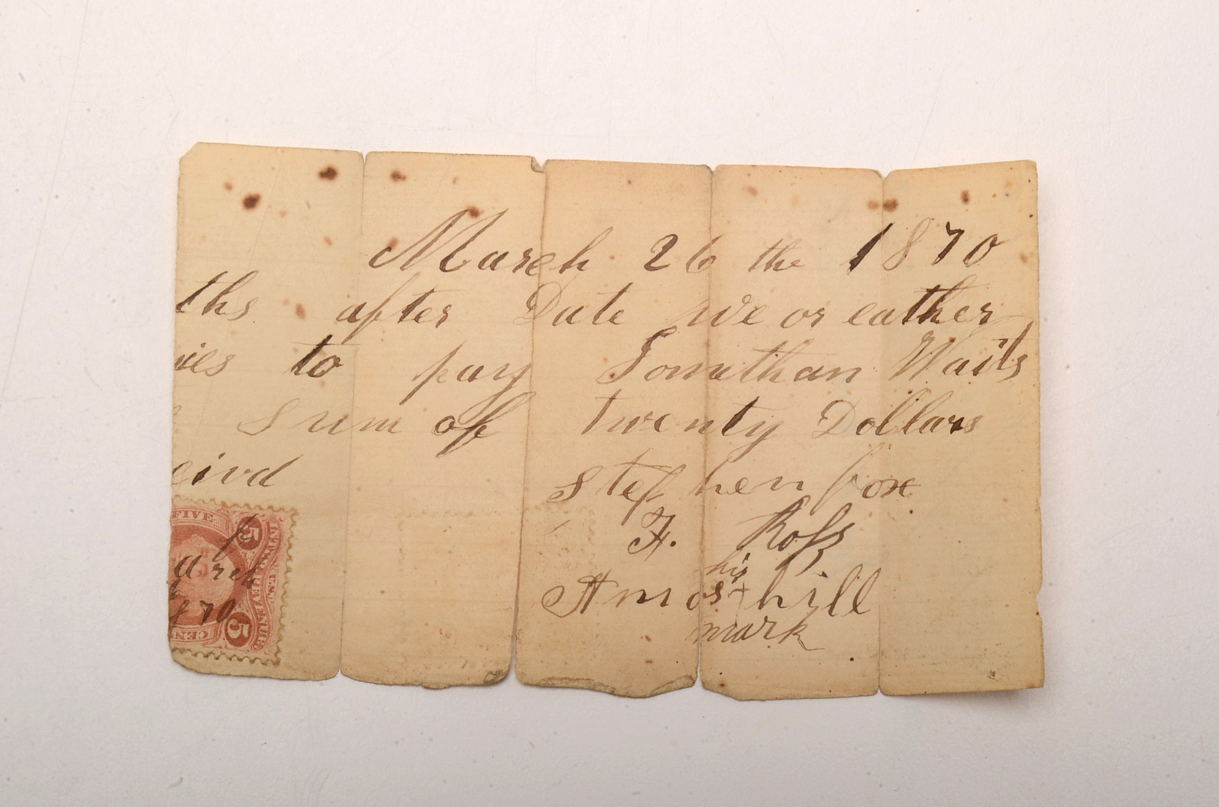 Mixed Collection of Ephemera and Stamps Civil War Letter