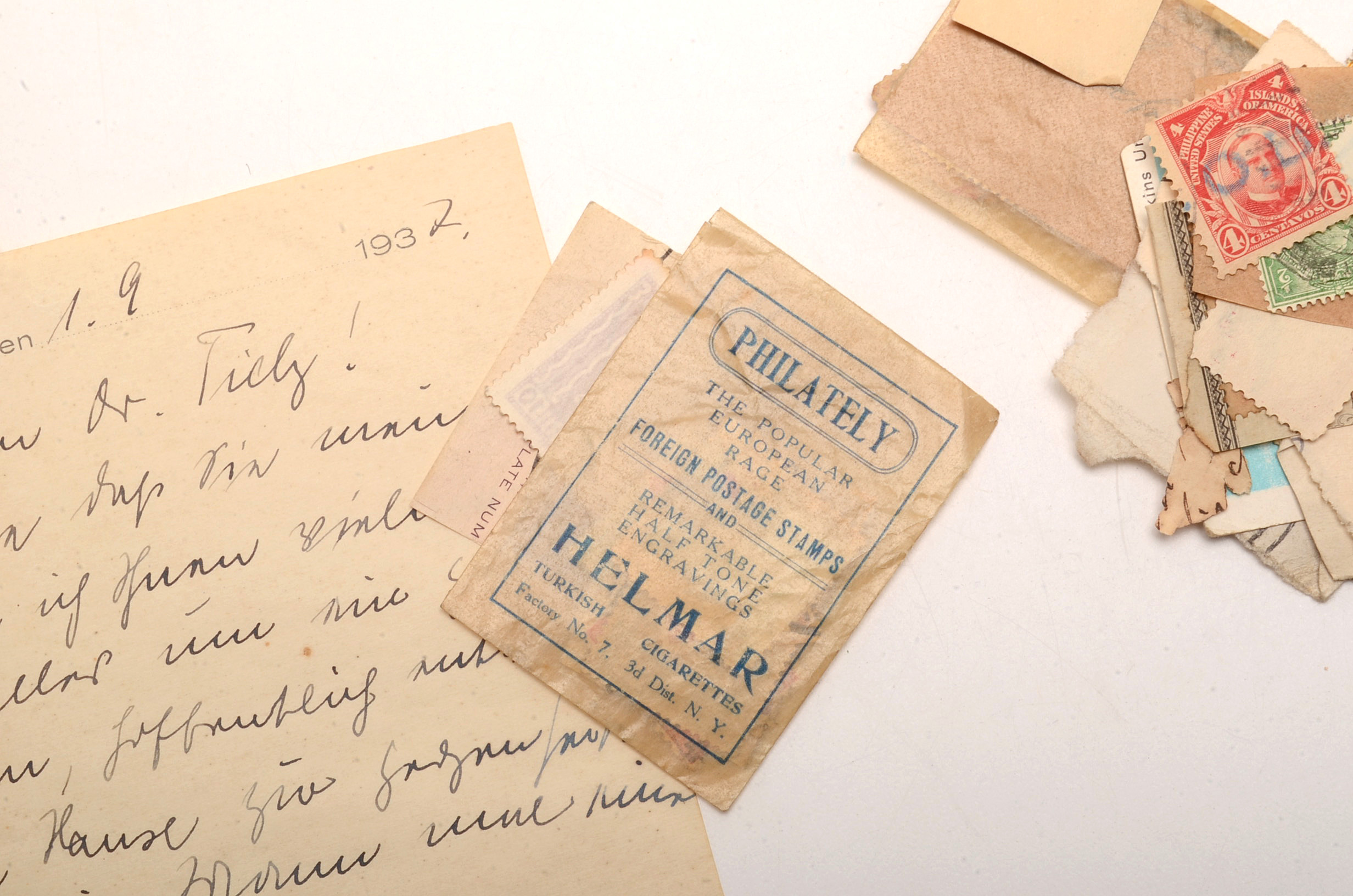 Mixed Collection of Ephemera and Stamps Civil War Letter