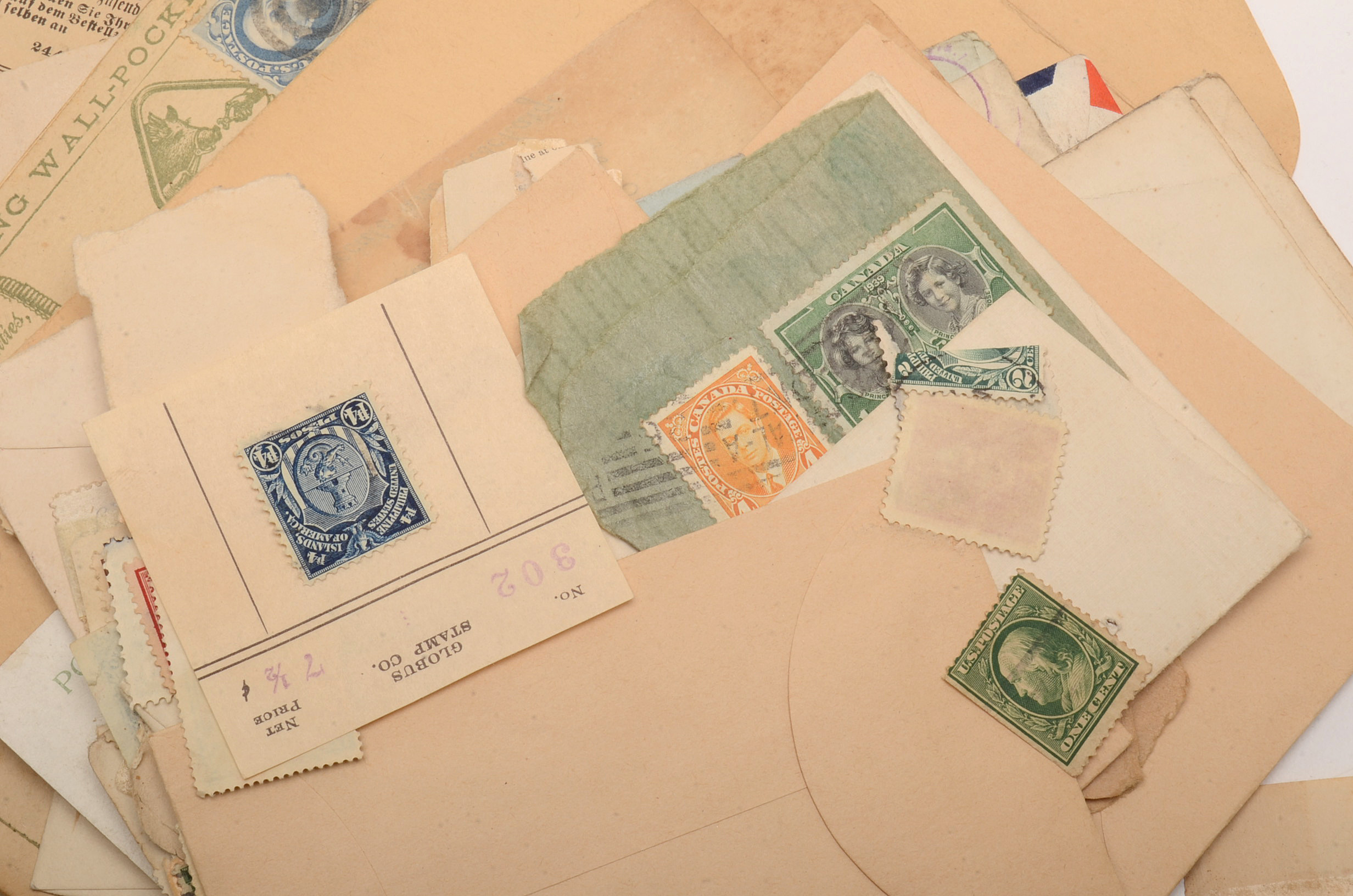 Mixed Collection of Ephemera and Stamps Civil War Letter