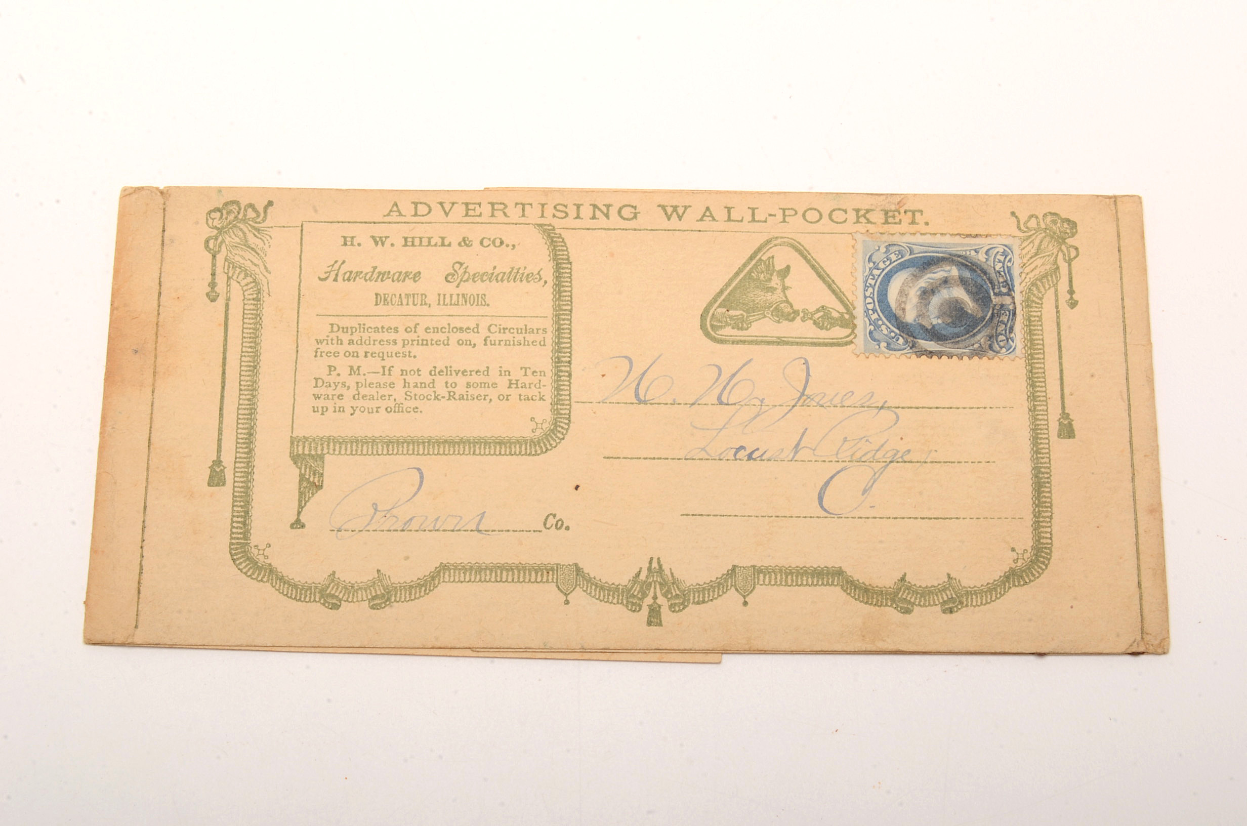 Mixed Collection of Ephemera and Stamps Civil War Letter