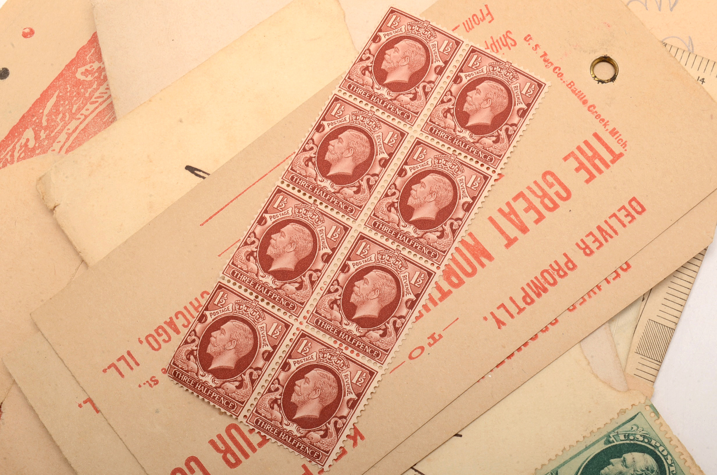 Mixed Collection of Ephemera and Stamps Civil War Letter