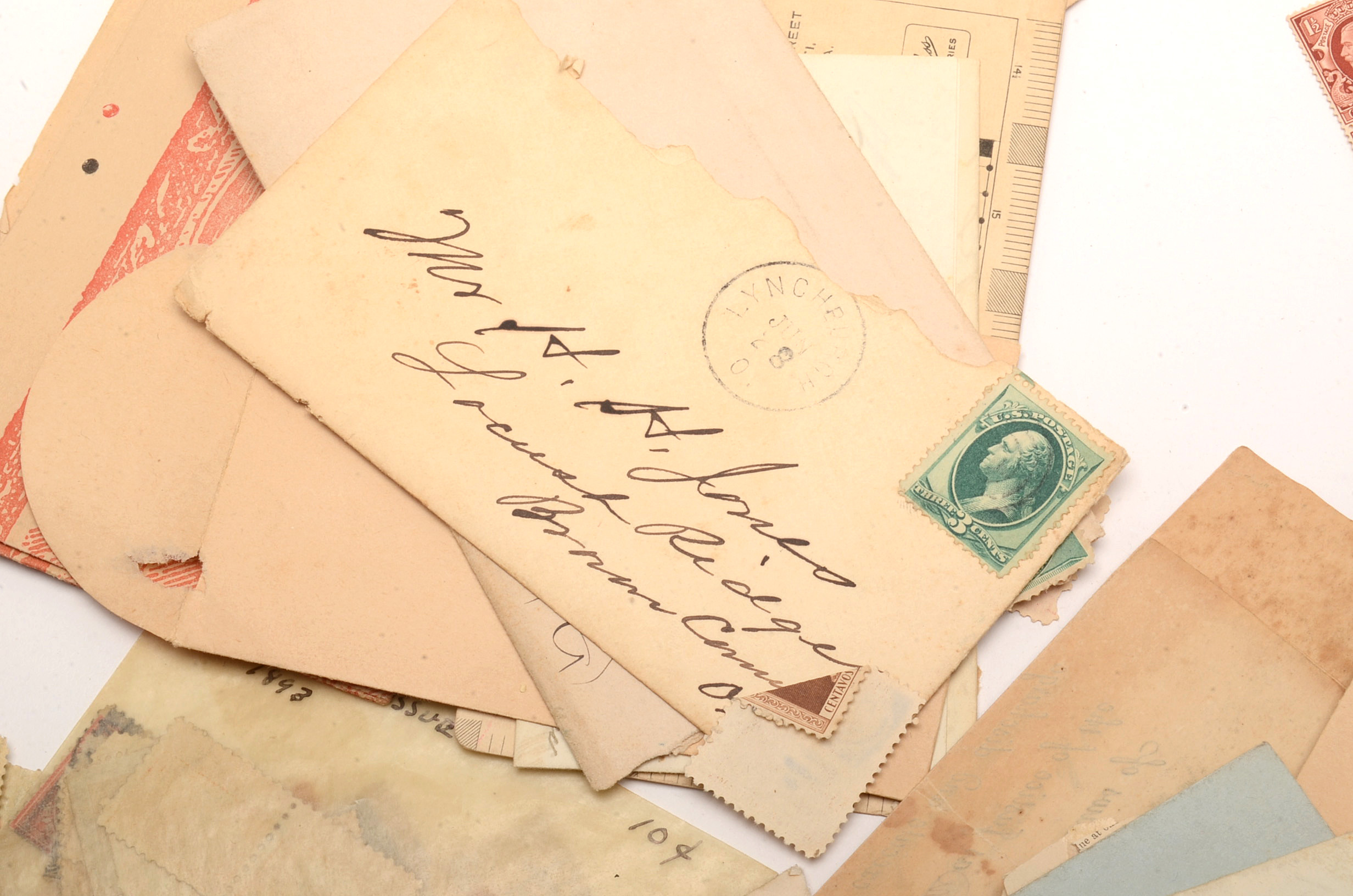 Mixed Collection of Ephemera and Stamps Civil War Letter