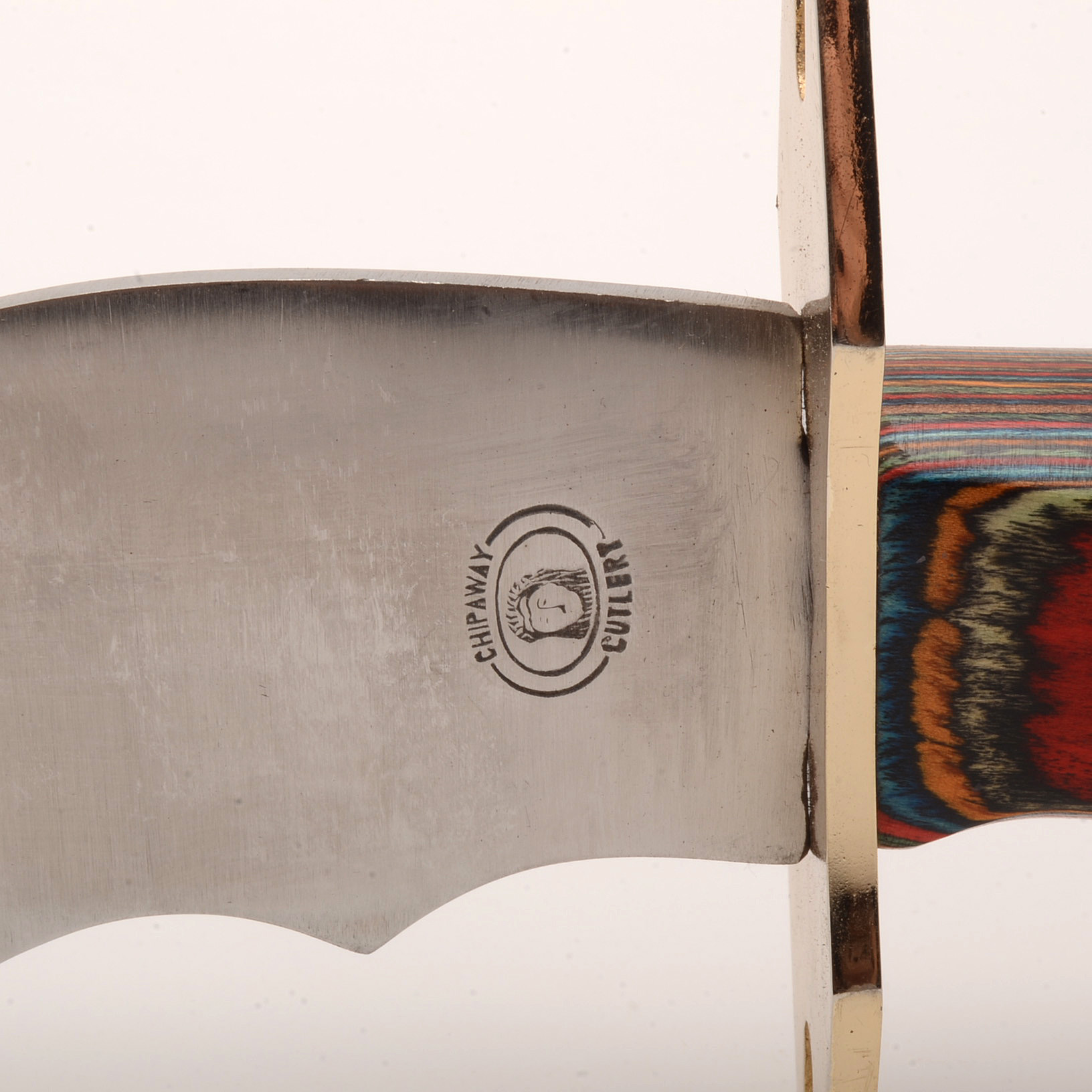 Break Up Country Bowie Hunting Knife with Leather Sheath