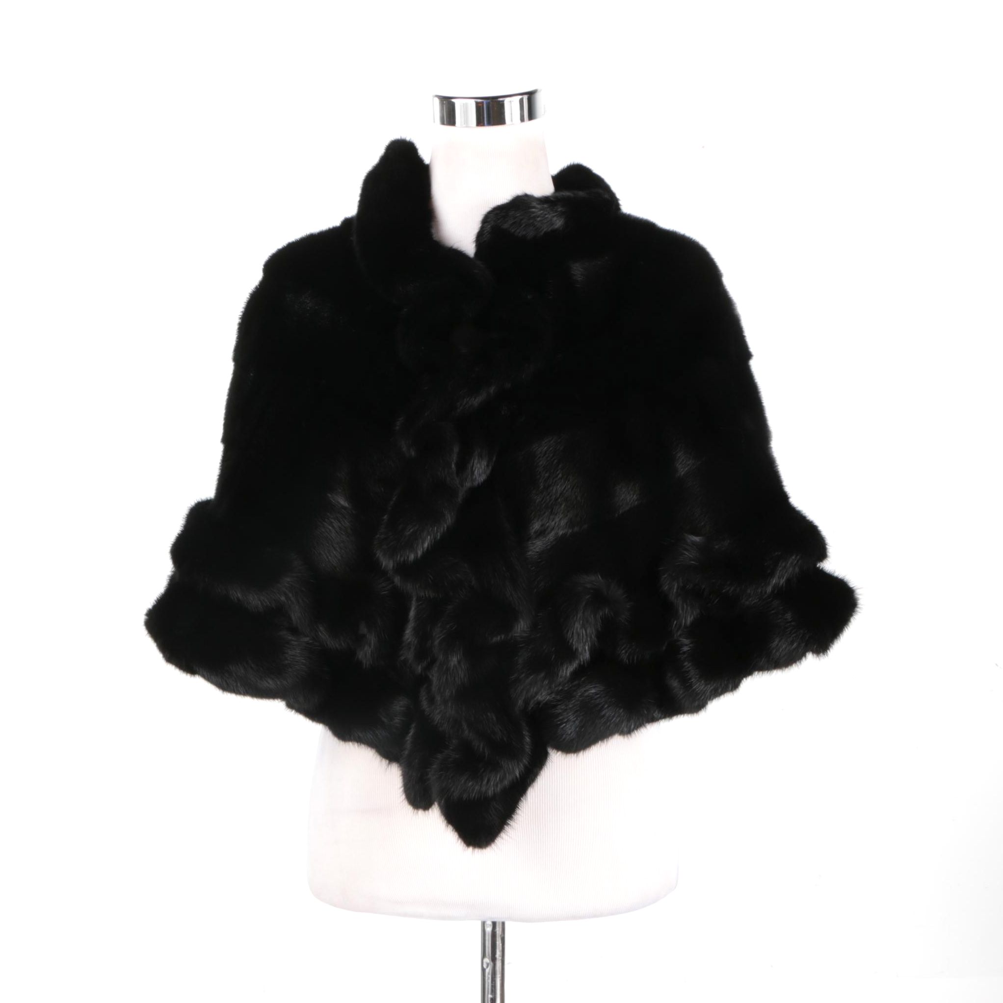 Saga Ranched Mink Stole