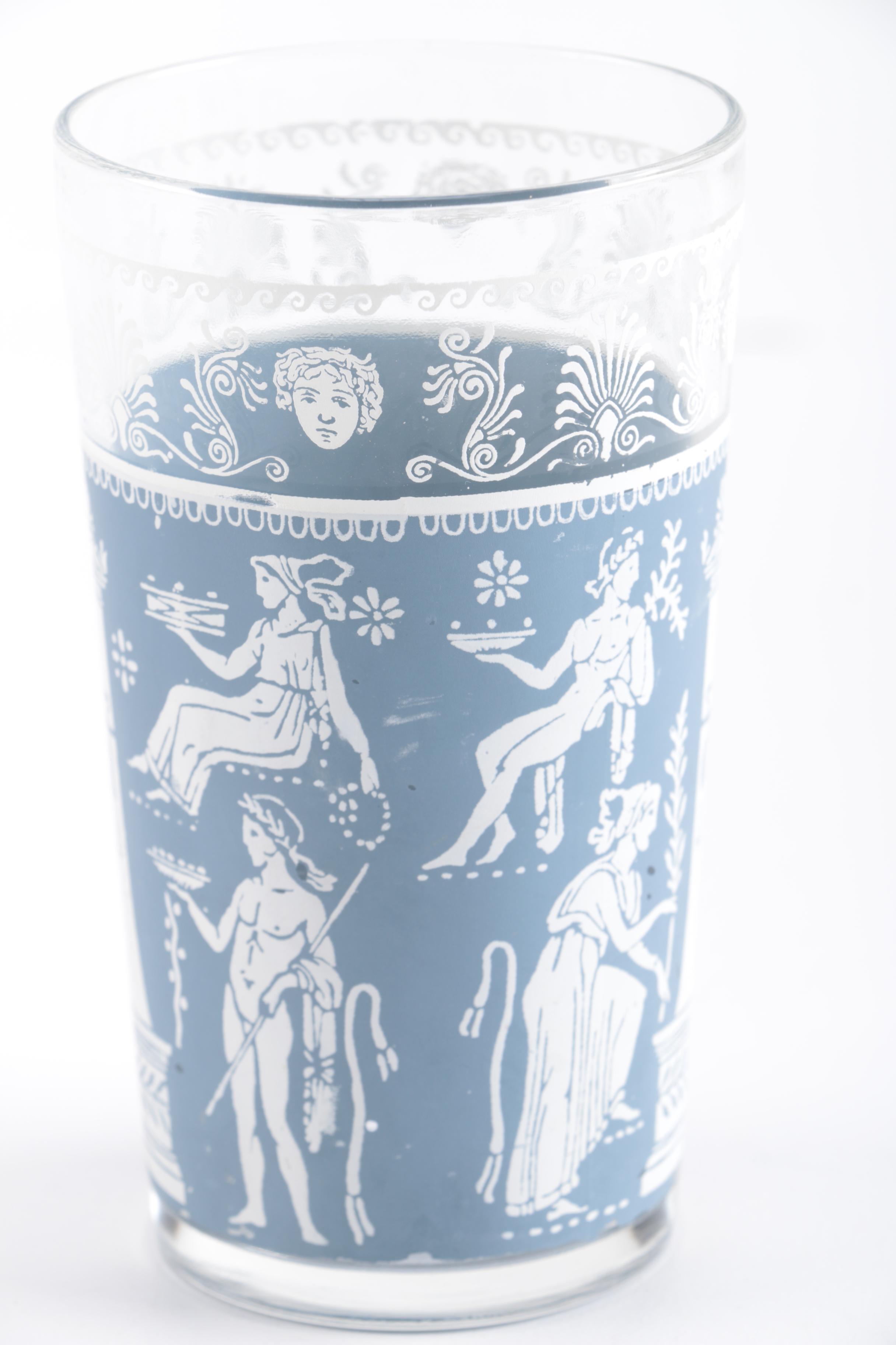 Four Jasperware Style Tumblers