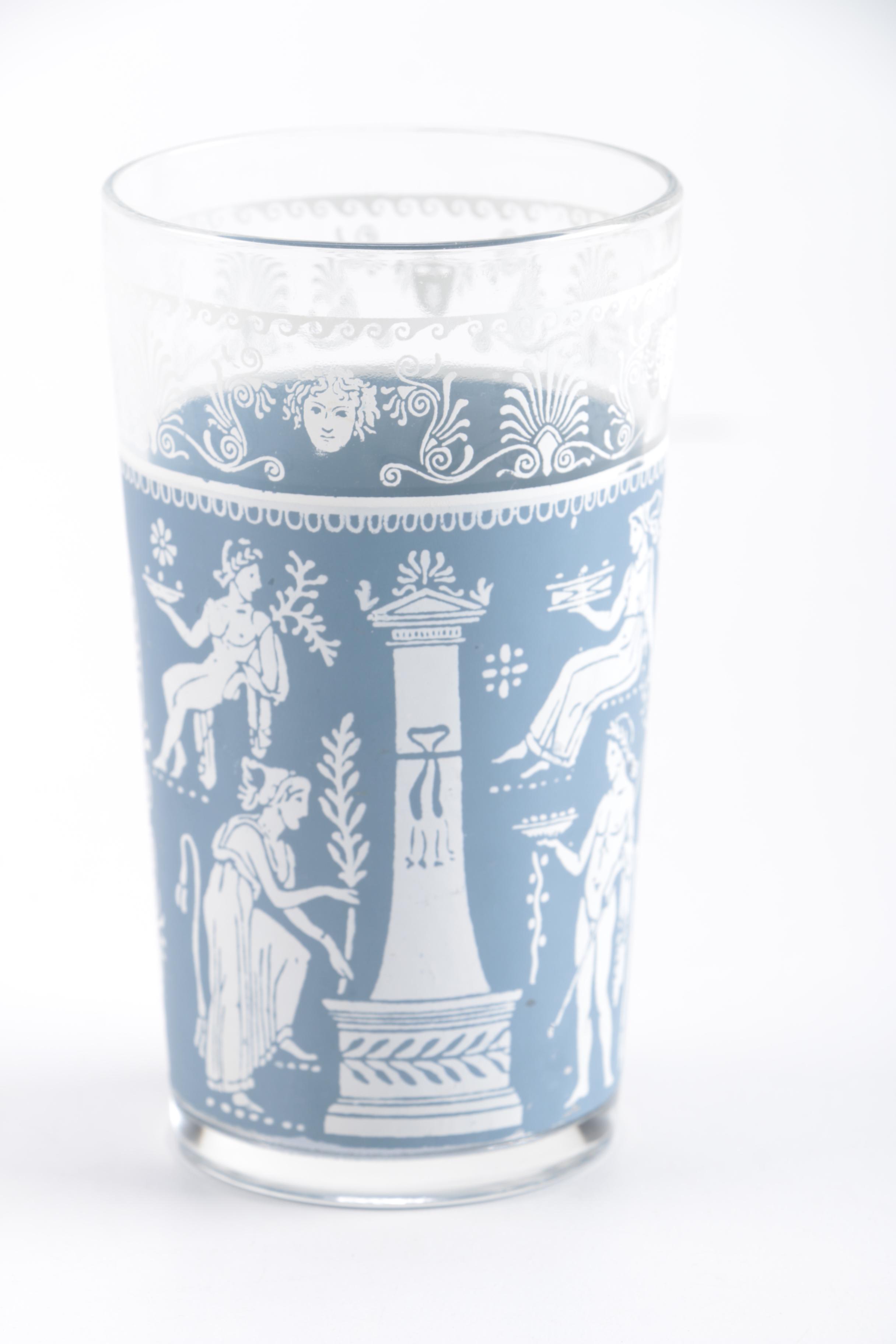 Four Jasperware Style Tumblers