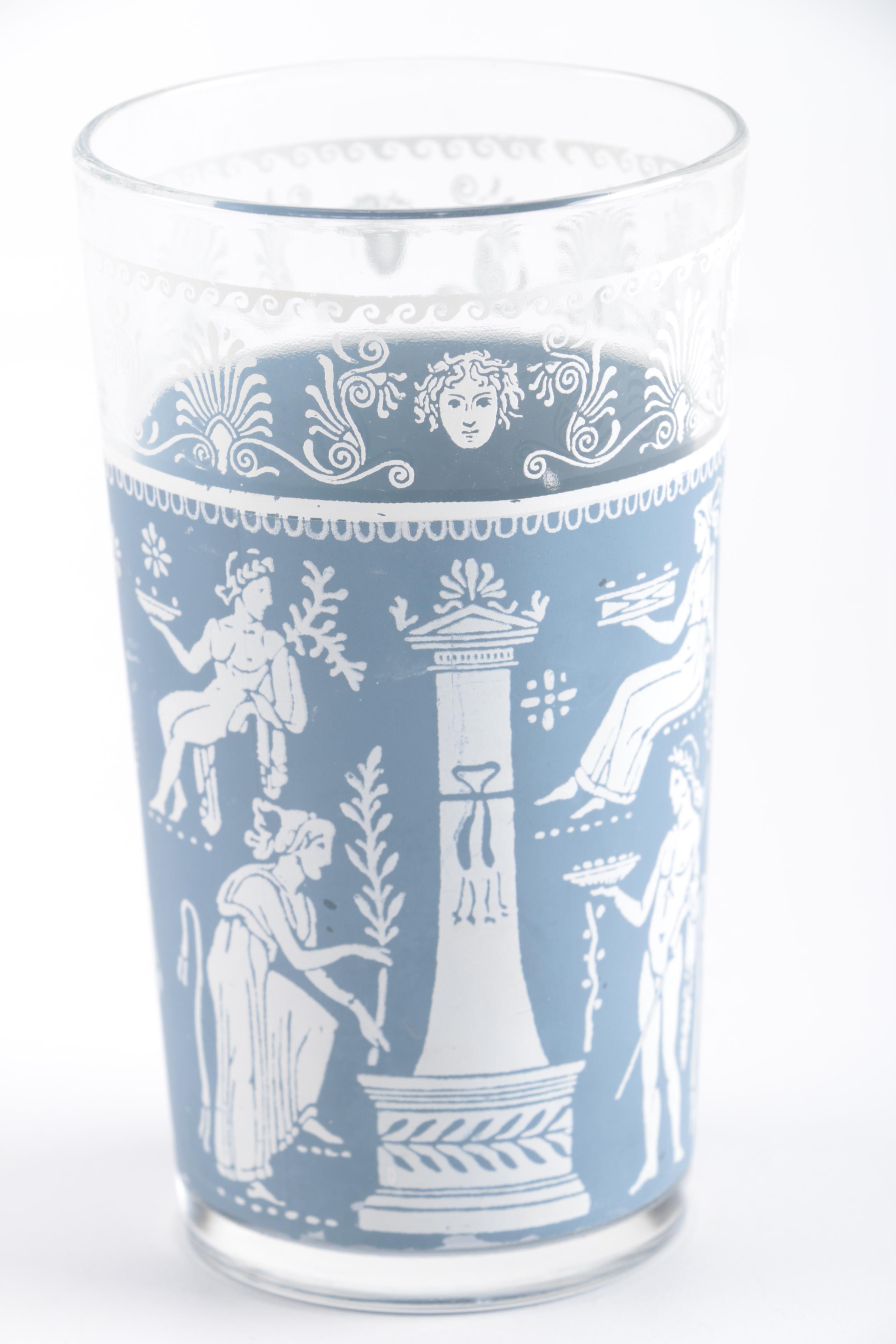 Four Jasperware Style Tumblers