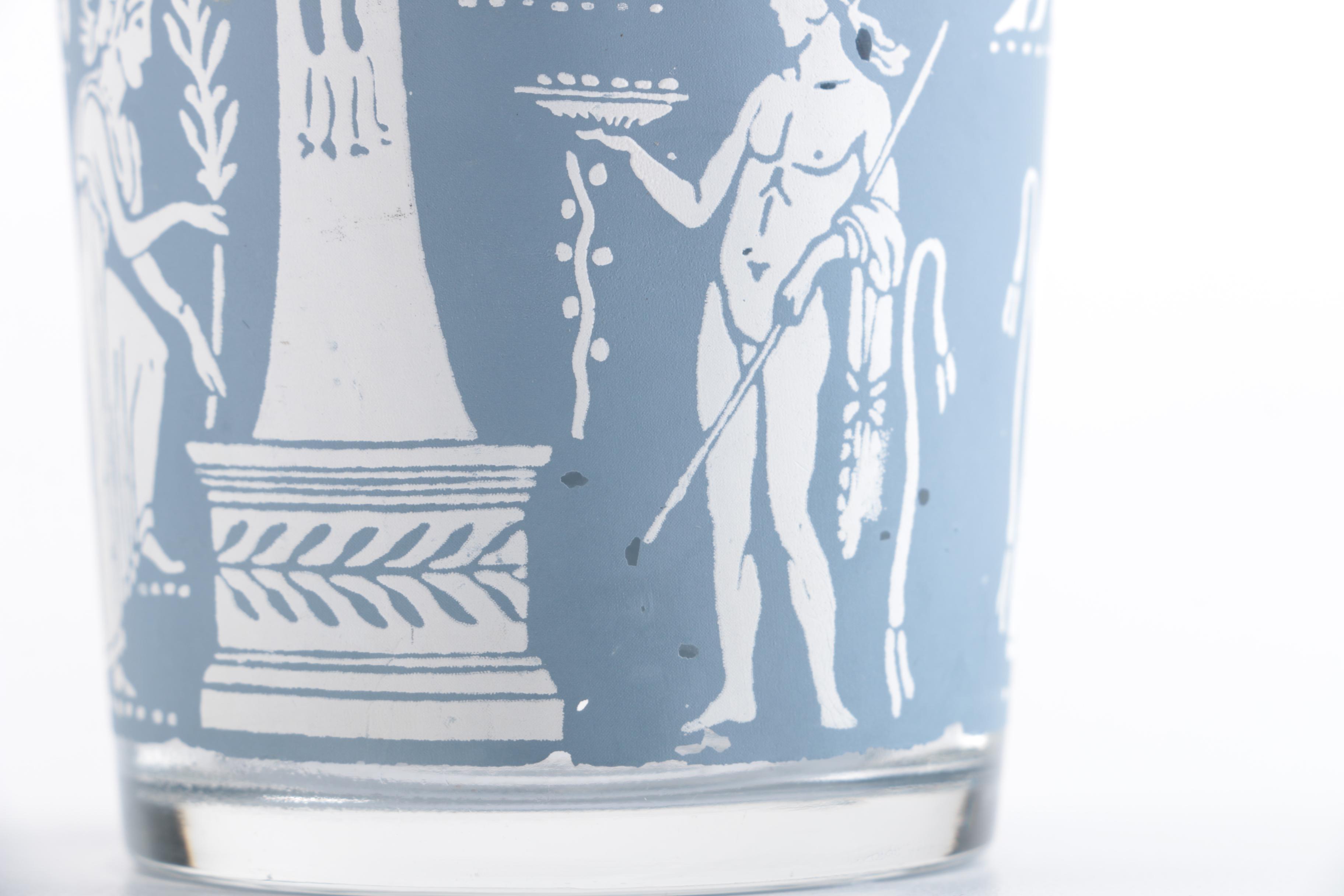 Four Jasperware Style Tumblers