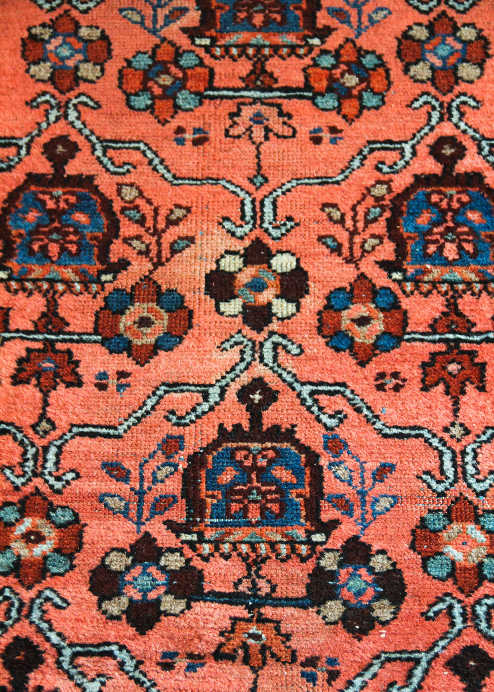 Vintage Hand-Knotted Caucasian Area Rug