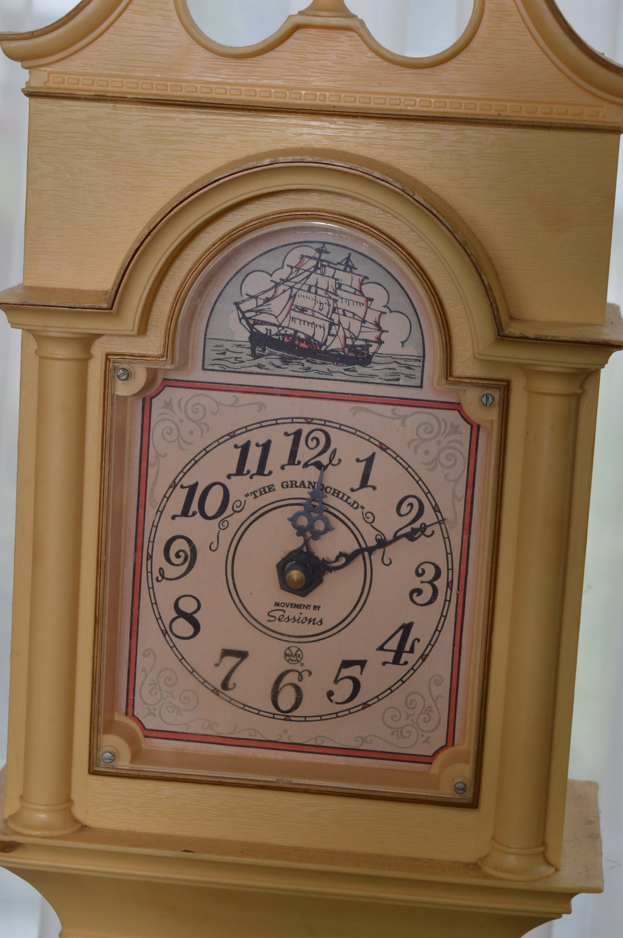 Louis Marx & Company "The Grandchild" Plastic Play Grandfather Clock