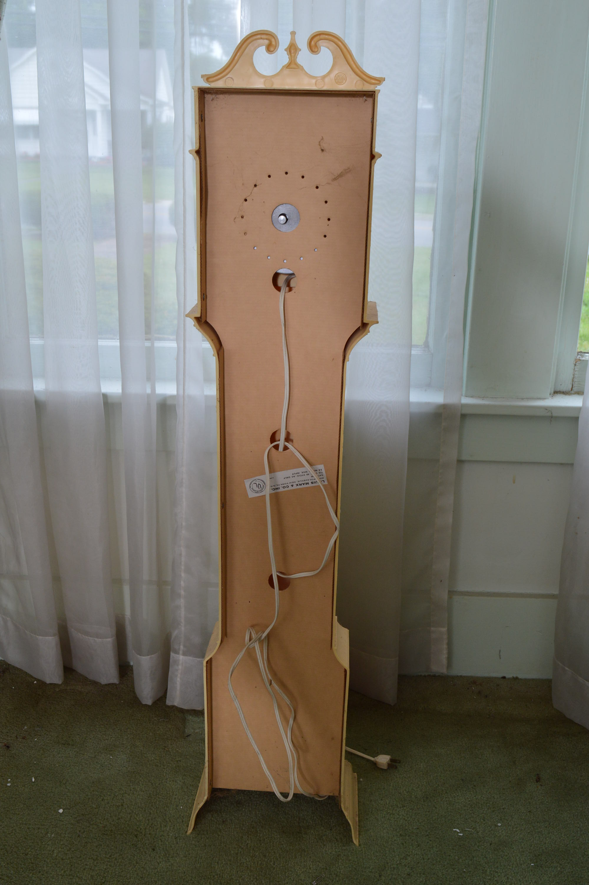 Louis Marx & Company "The Grandchild" Plastic Play Grandfather Clock