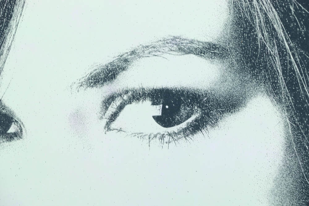 Roderick Bunter Oil Painting on Canvas "Chloe. 76...(something in the way)"