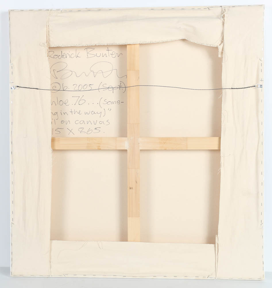 Roderick Bunter Oil Painting on Canvas "Chloe. 76...(something in the way)"