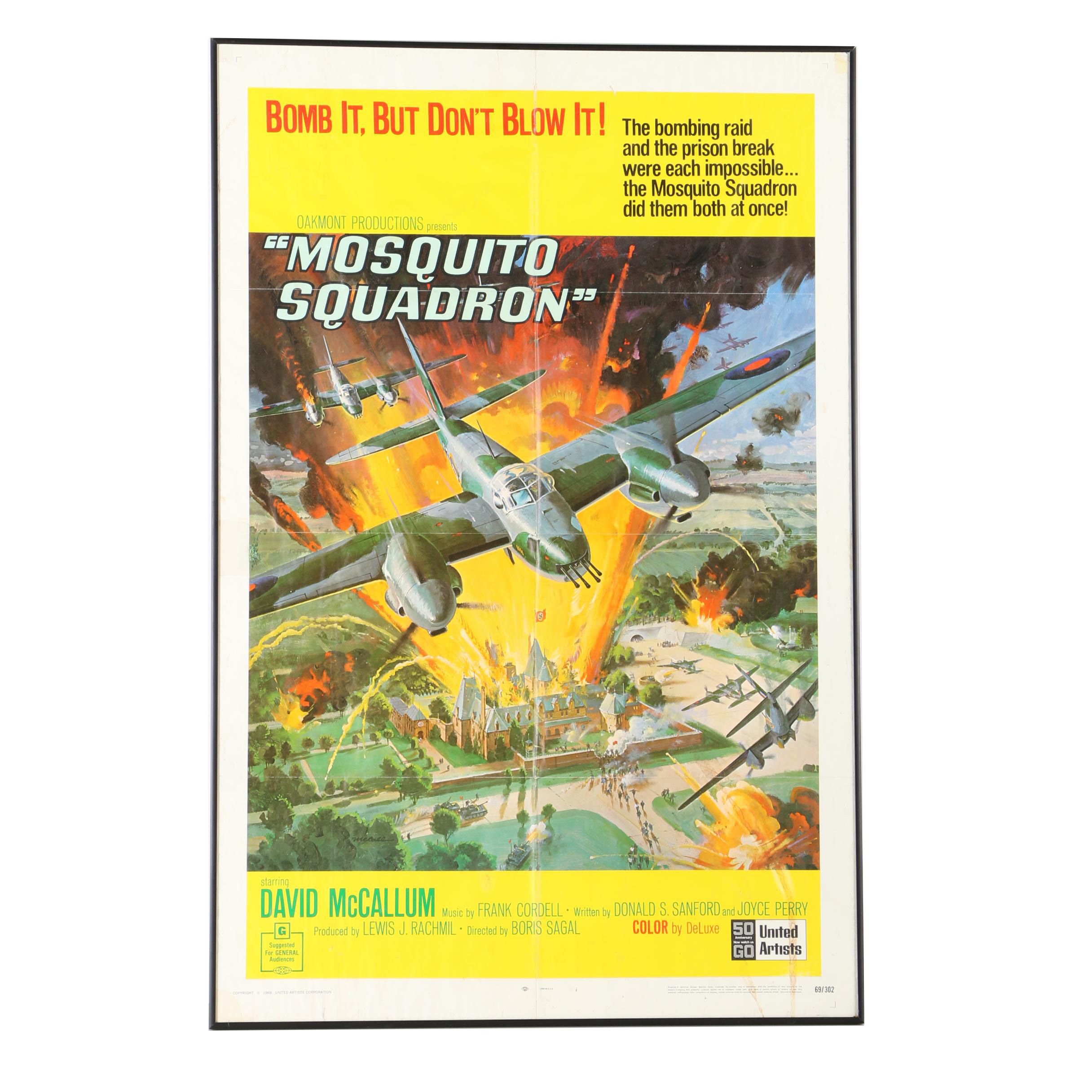 1969 "Mosquito Squadron" NSS Movie Poster