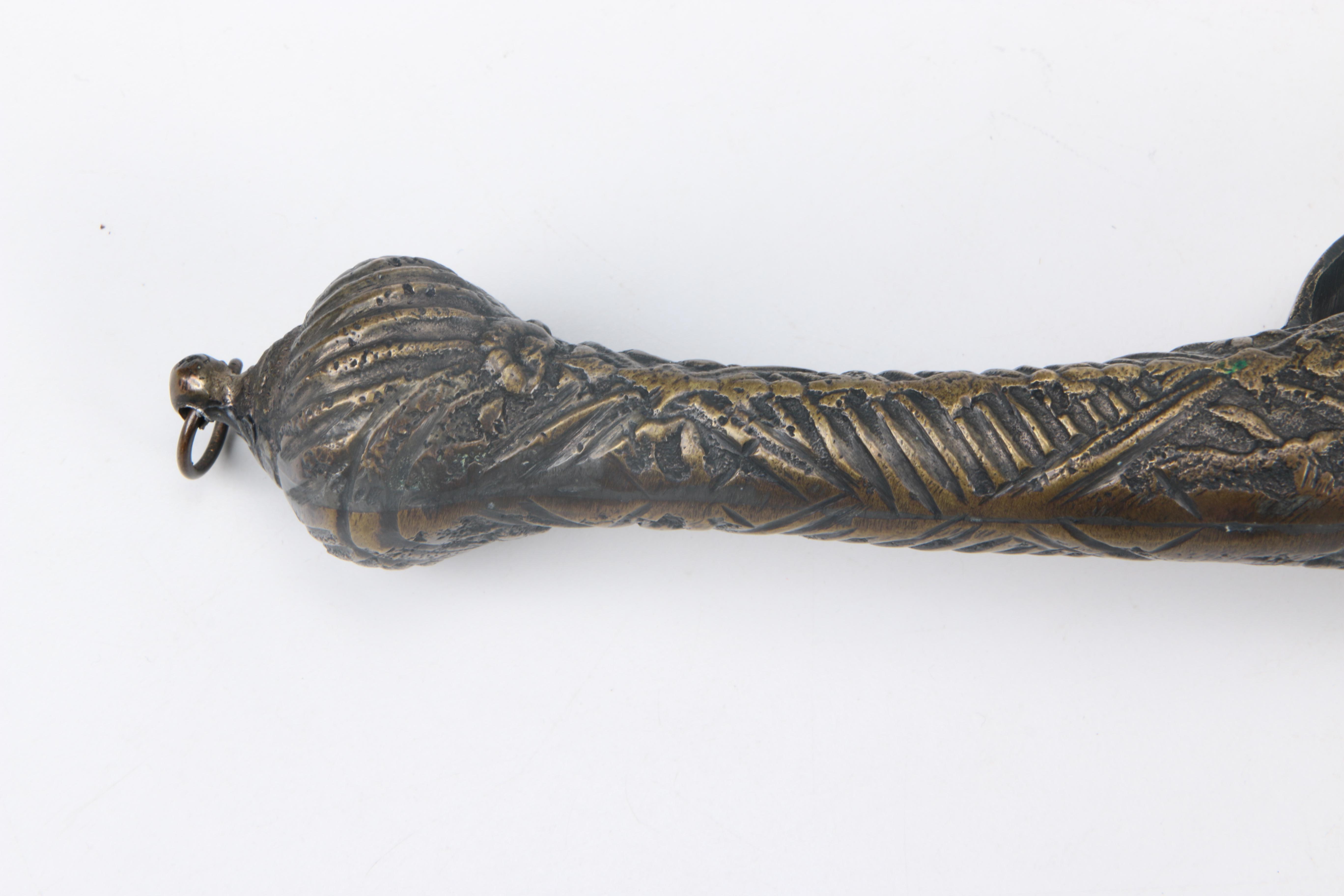 Antique Bronze Replica Flintlock Pistol