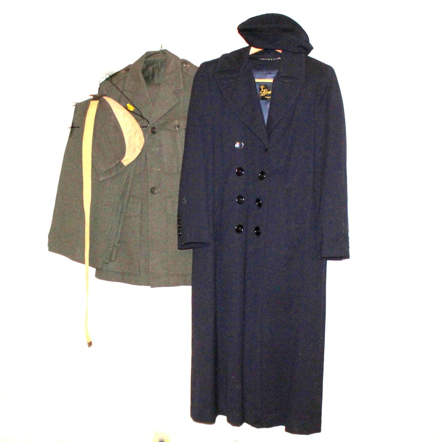 Vintage Marine Corps Uniform and Nurse's Coat