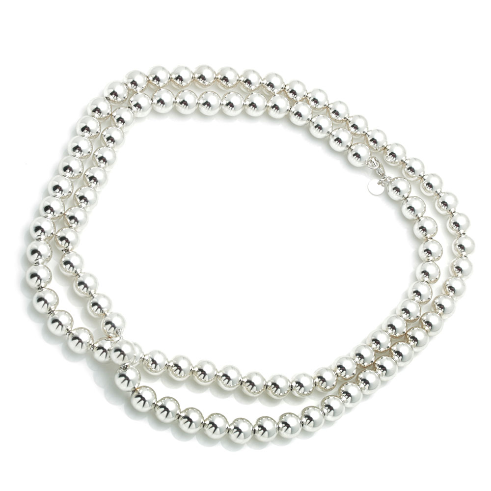 Tiffany & Co. Sterling Silver Bead Necklace