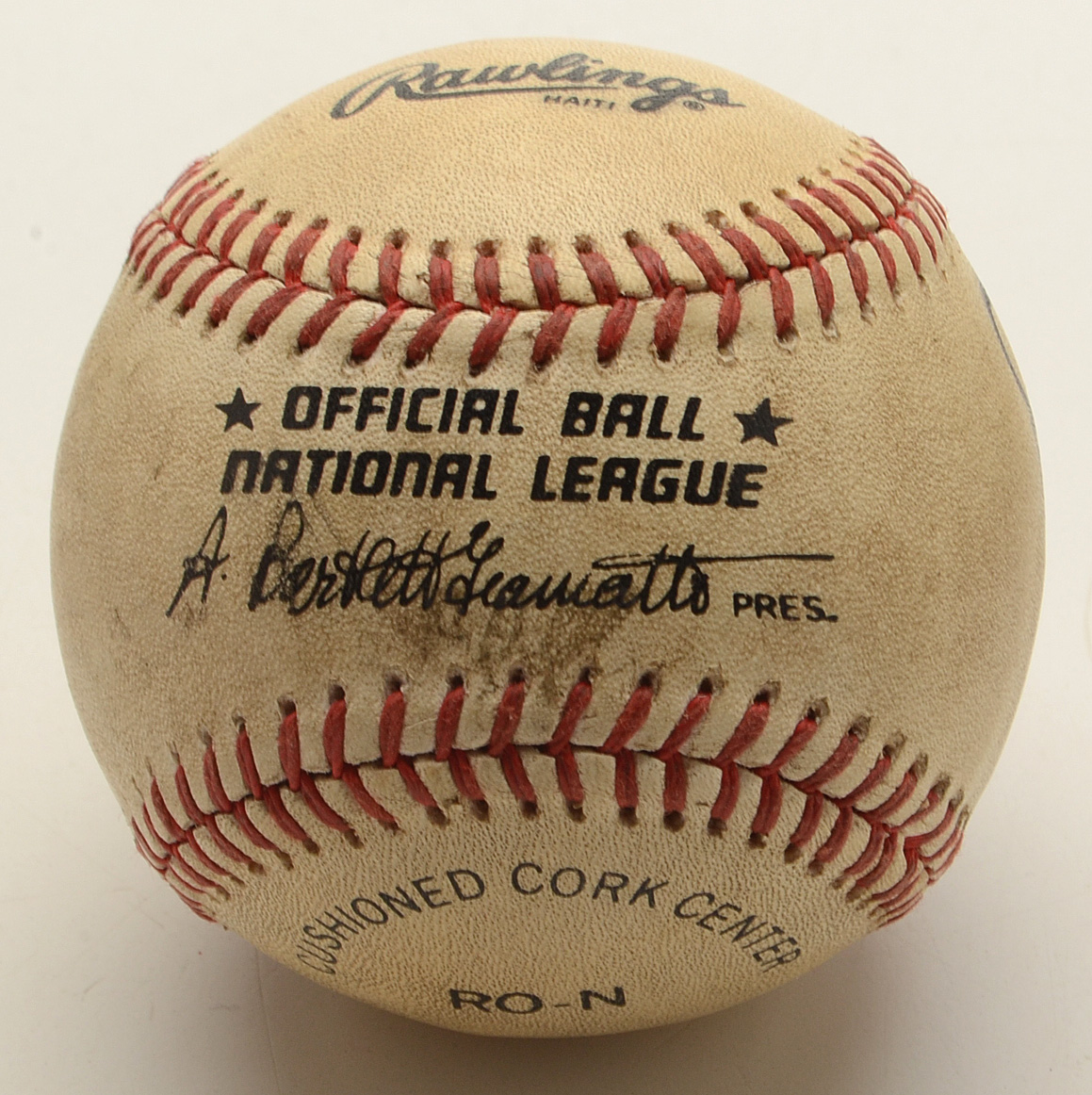 1987 Paul O'Neil Actual Hit "Home Run" Baseball Reds COA