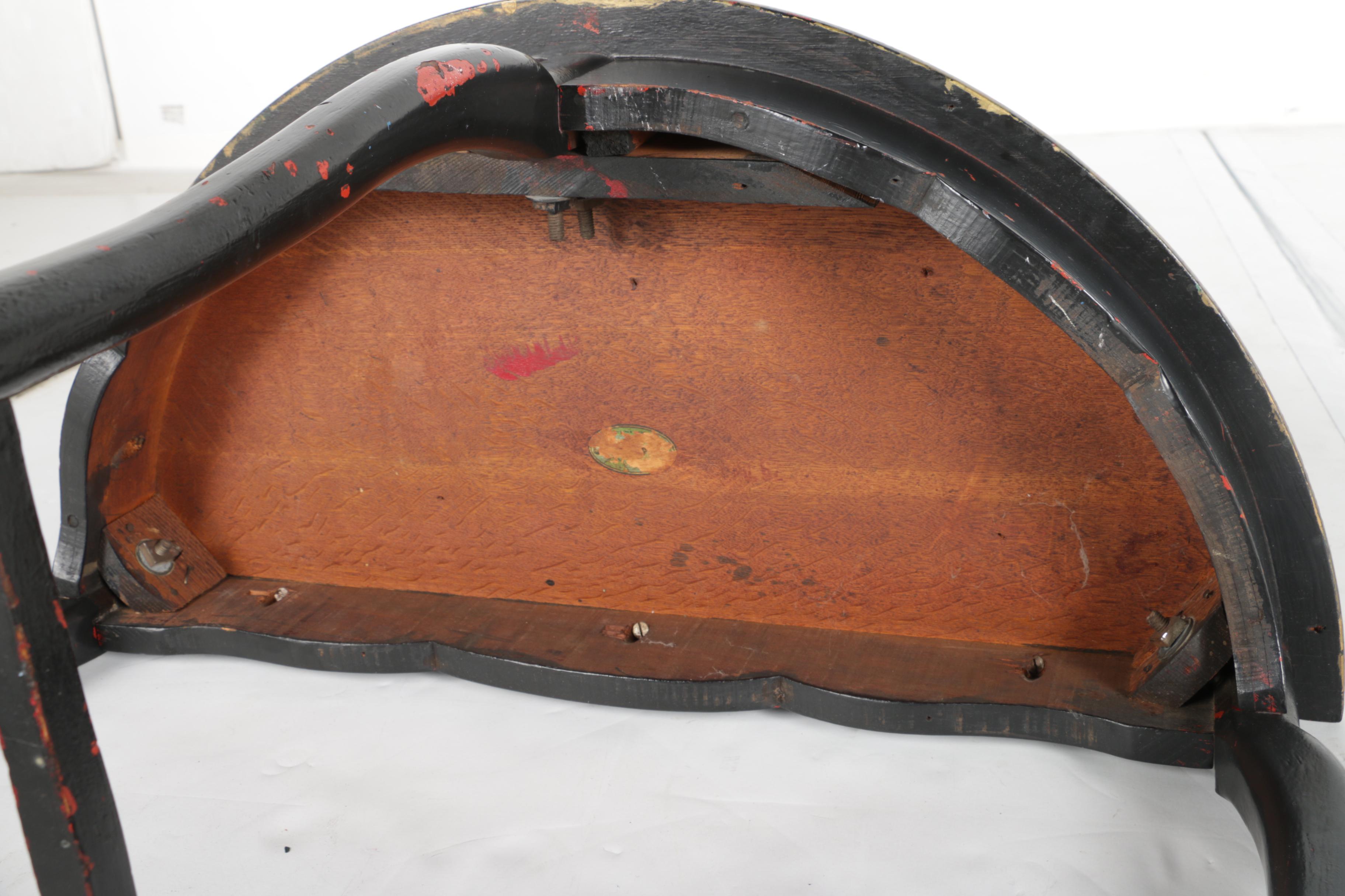 Vintage Demilune Side Table