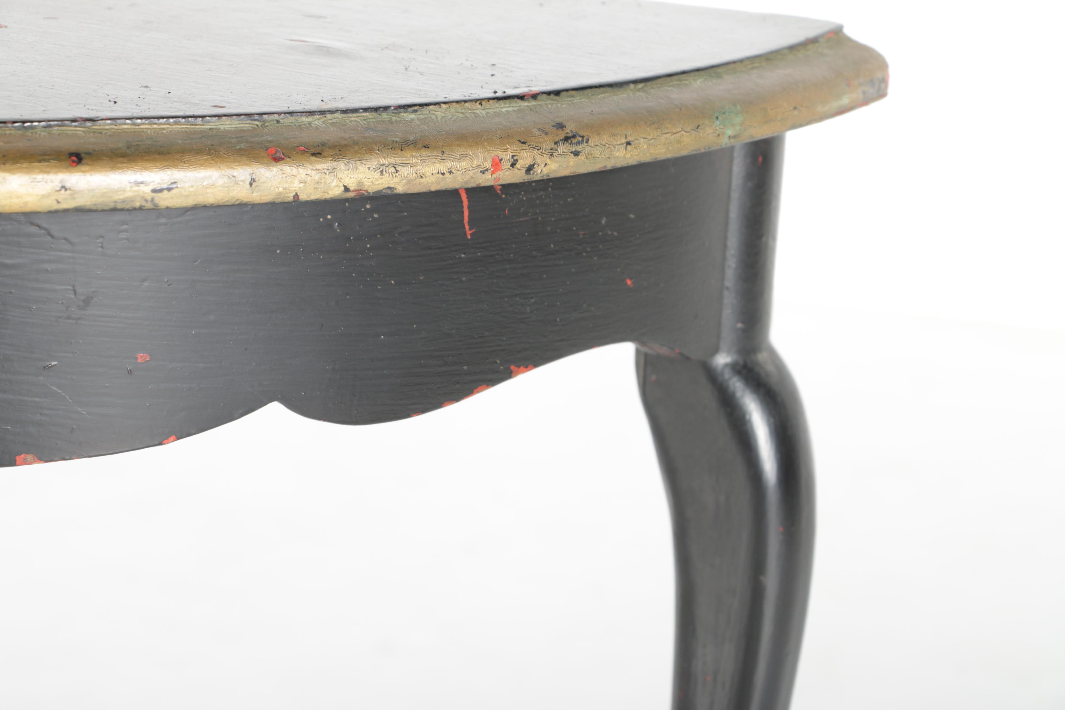 Vintage Demilune Side Table