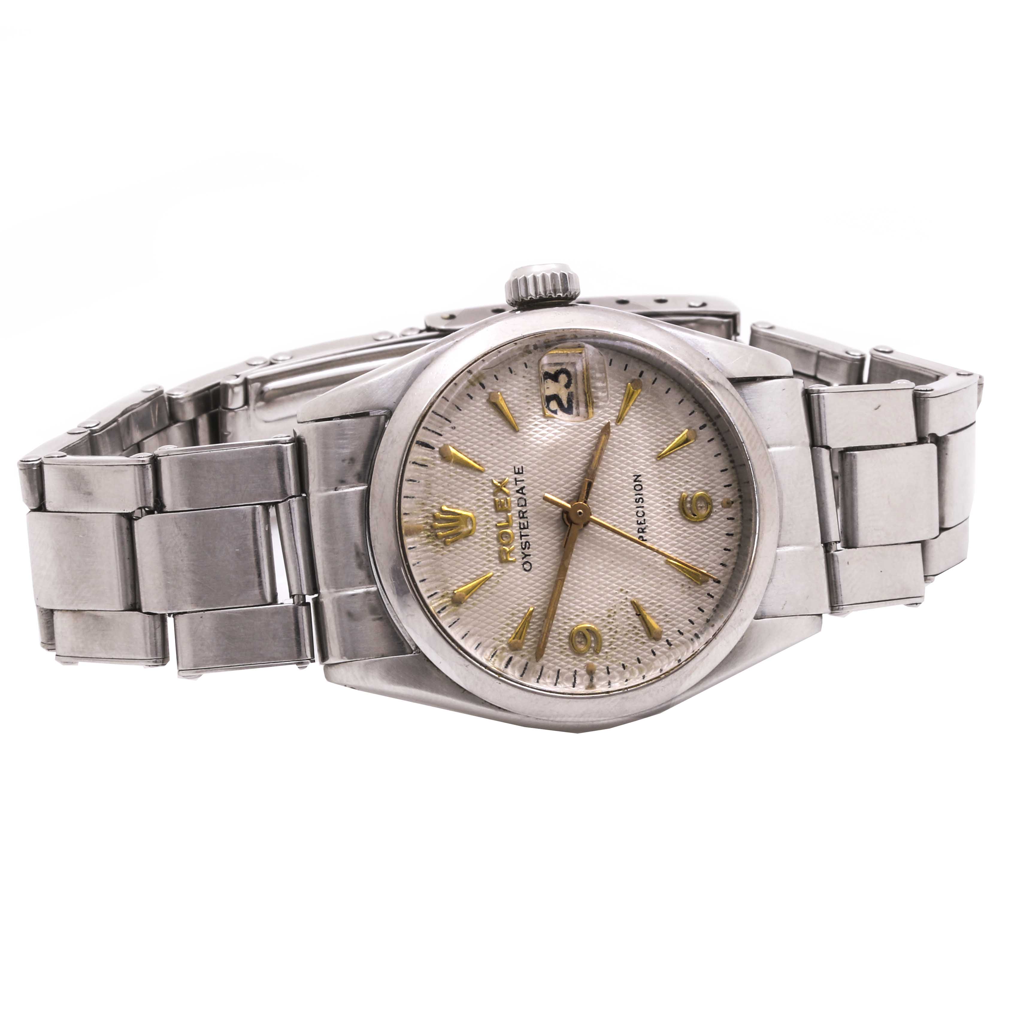 Rolex Oyster Date Stainless Steel Watch