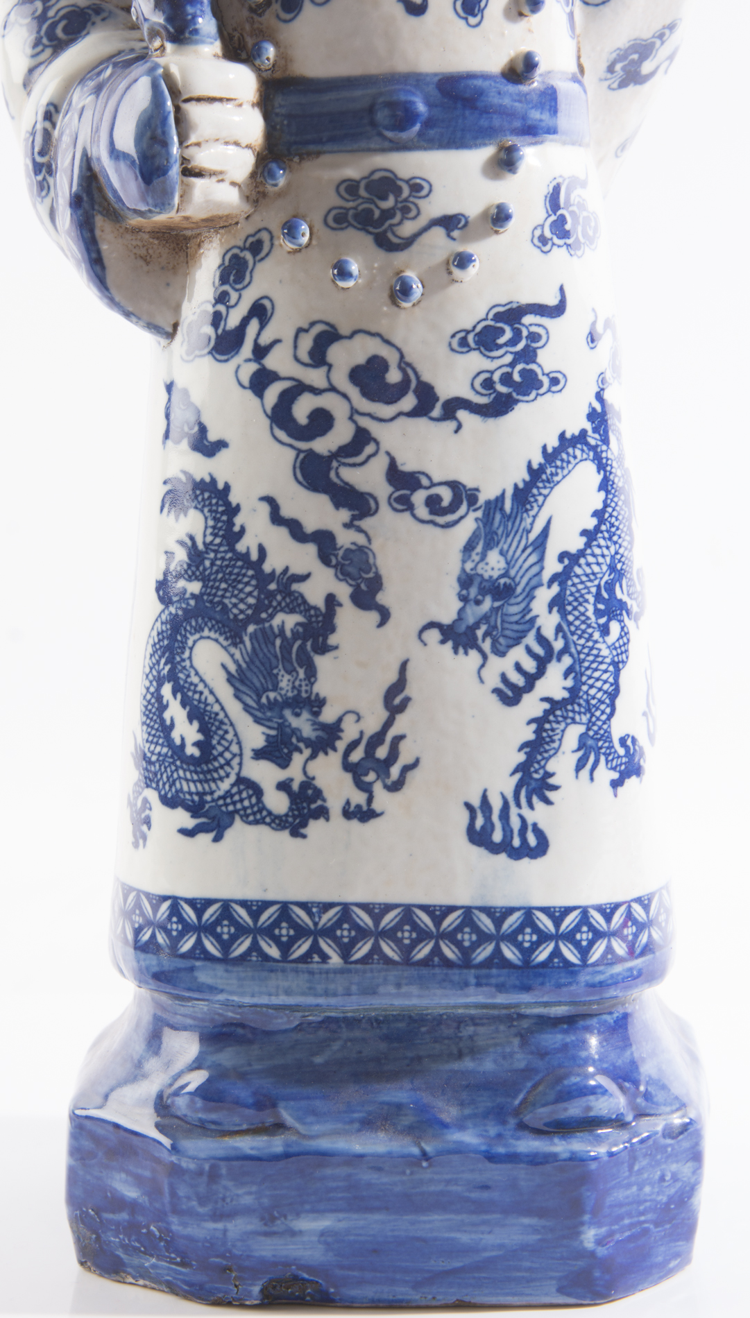 Vintage Chinese Emperor Statue