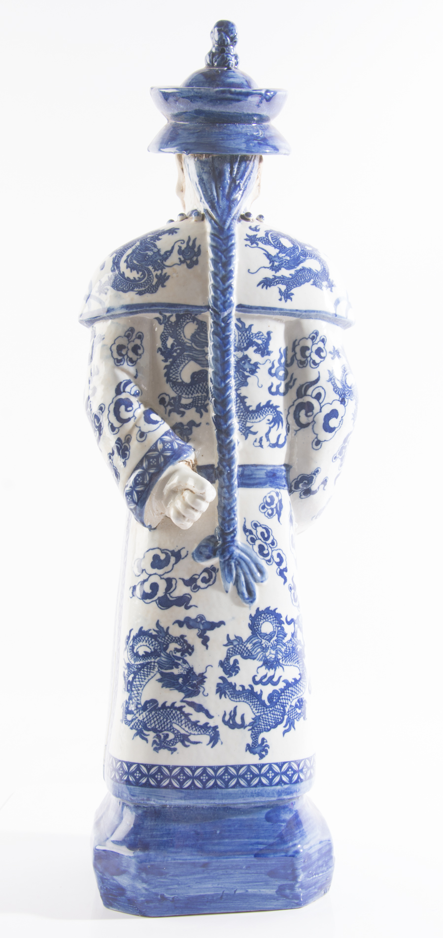 Vintage Chinese Emperor Statue