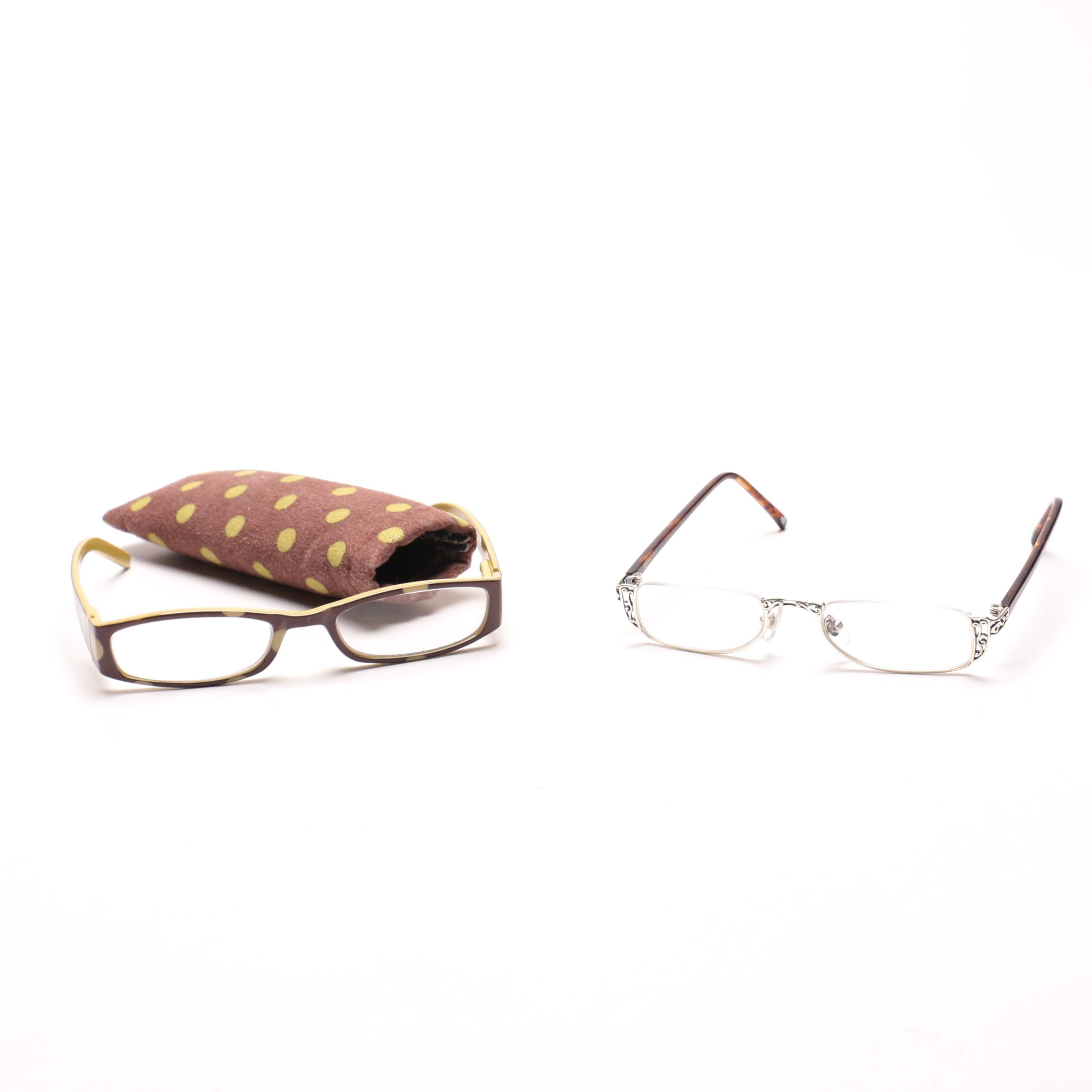Prescription Eye Glasses Including Brighton "Shakespeare" and More