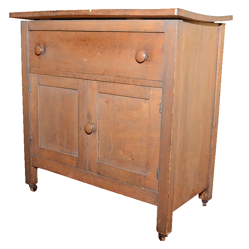 Vintage Shaker Style Wooden Cabinet