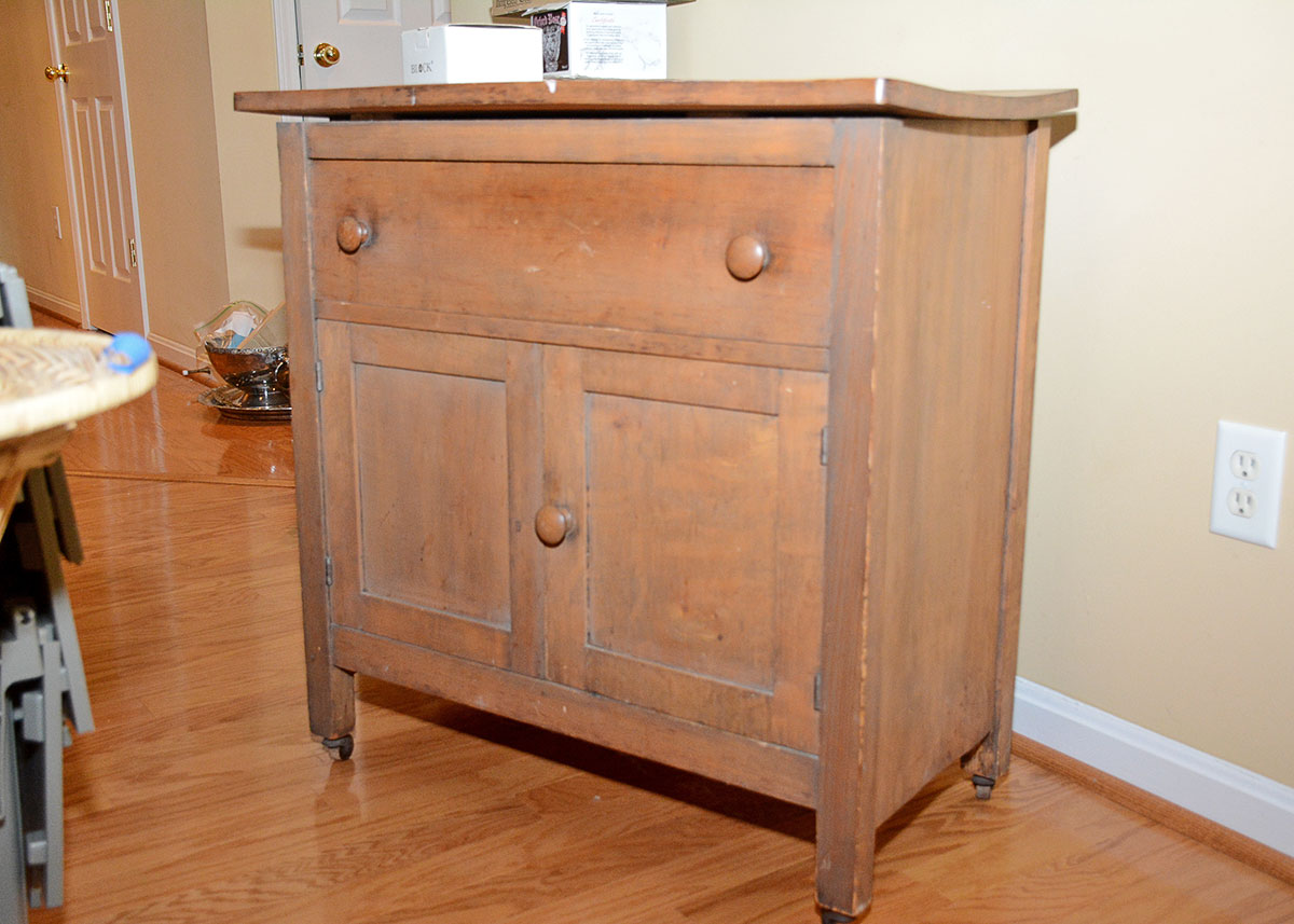 Vintage Shaker Style Wooden Cabinet