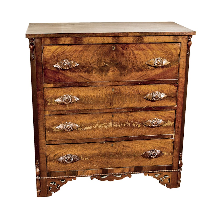 Antique Walnut Chest of Drawers