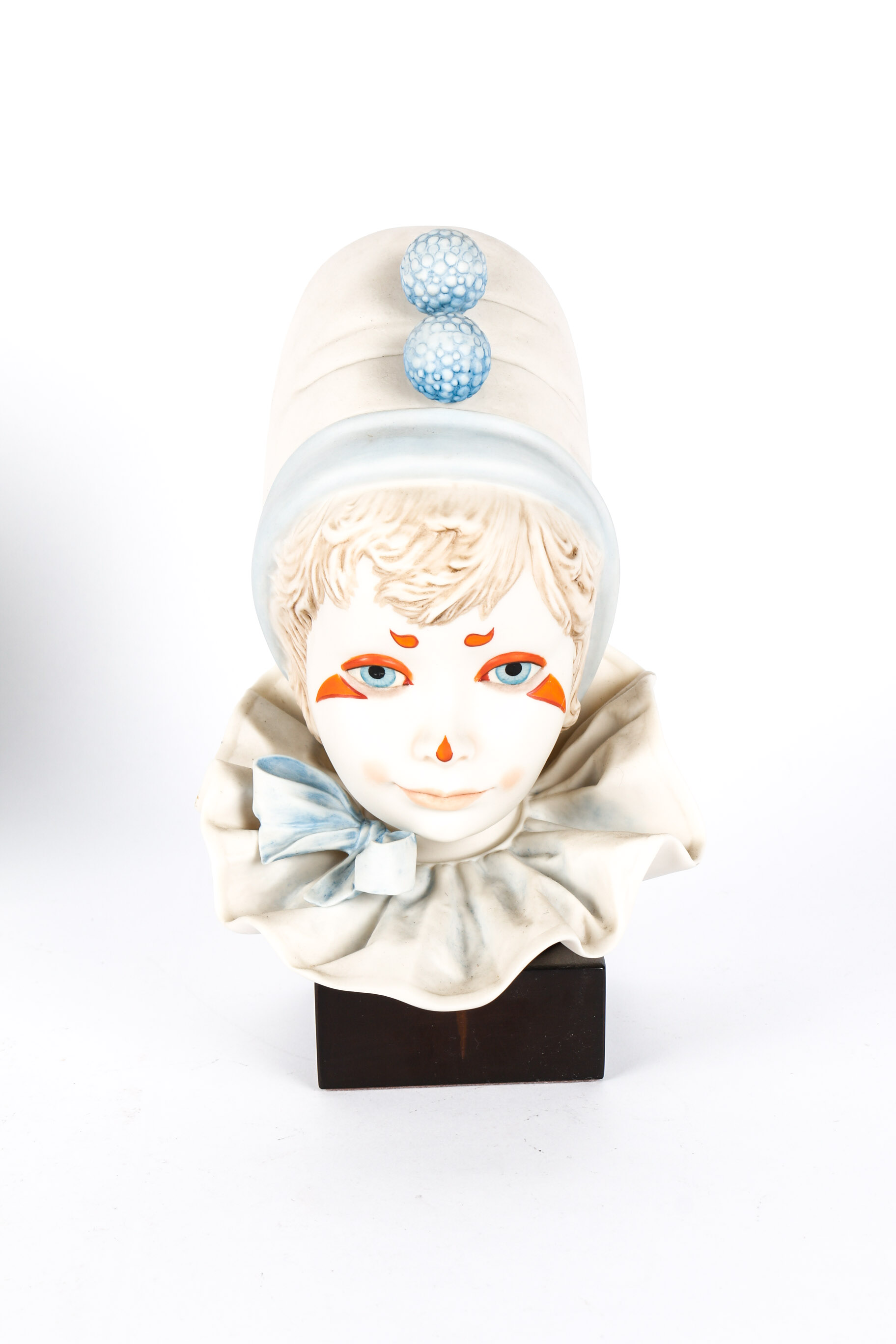 Vintage Cybis Porcelain Busts "Funny Face" and "Snow Bunting"