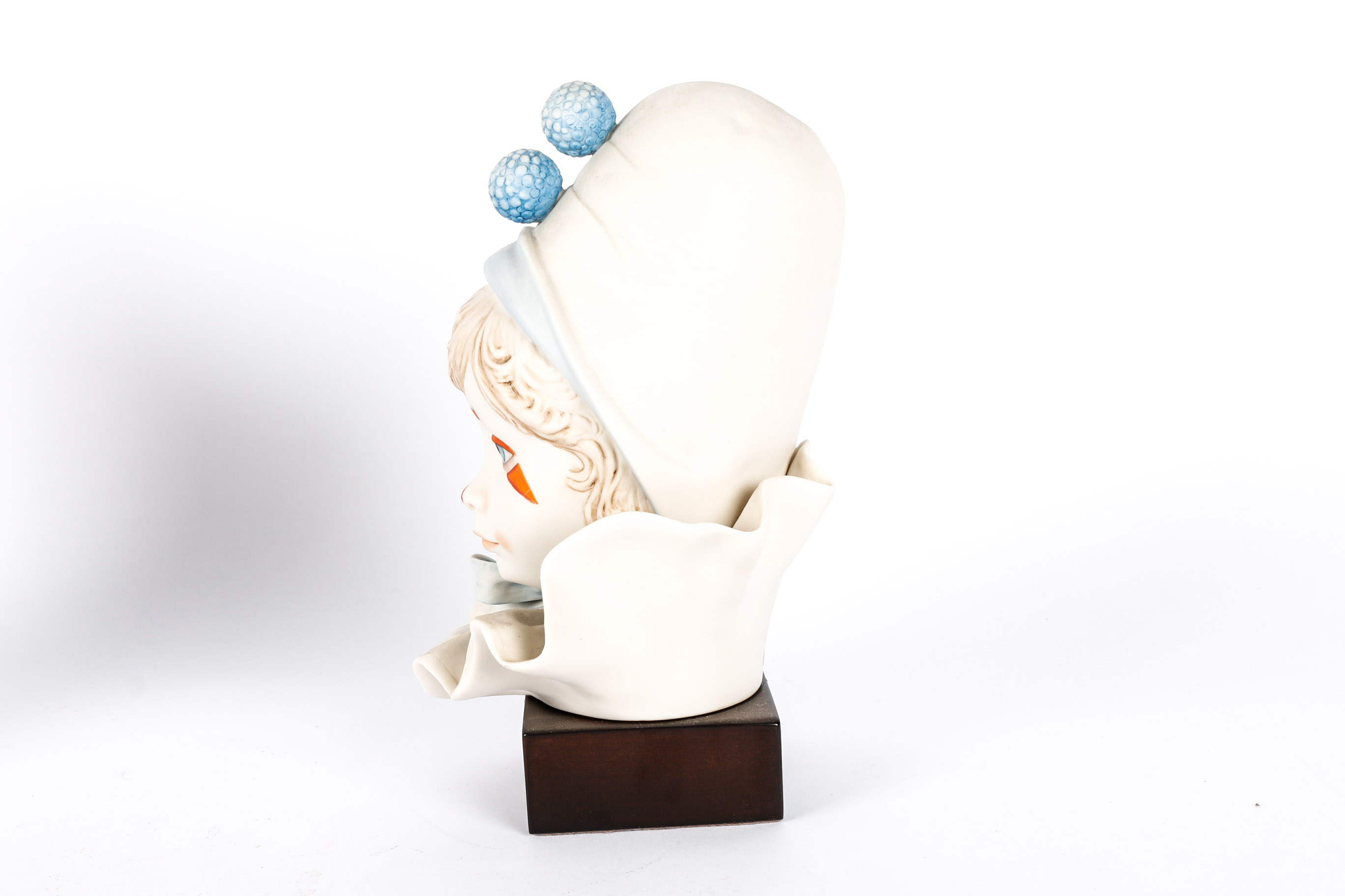 Vintage Cybis Porcelain Busts "Funny Face" and "Snow Bunting"