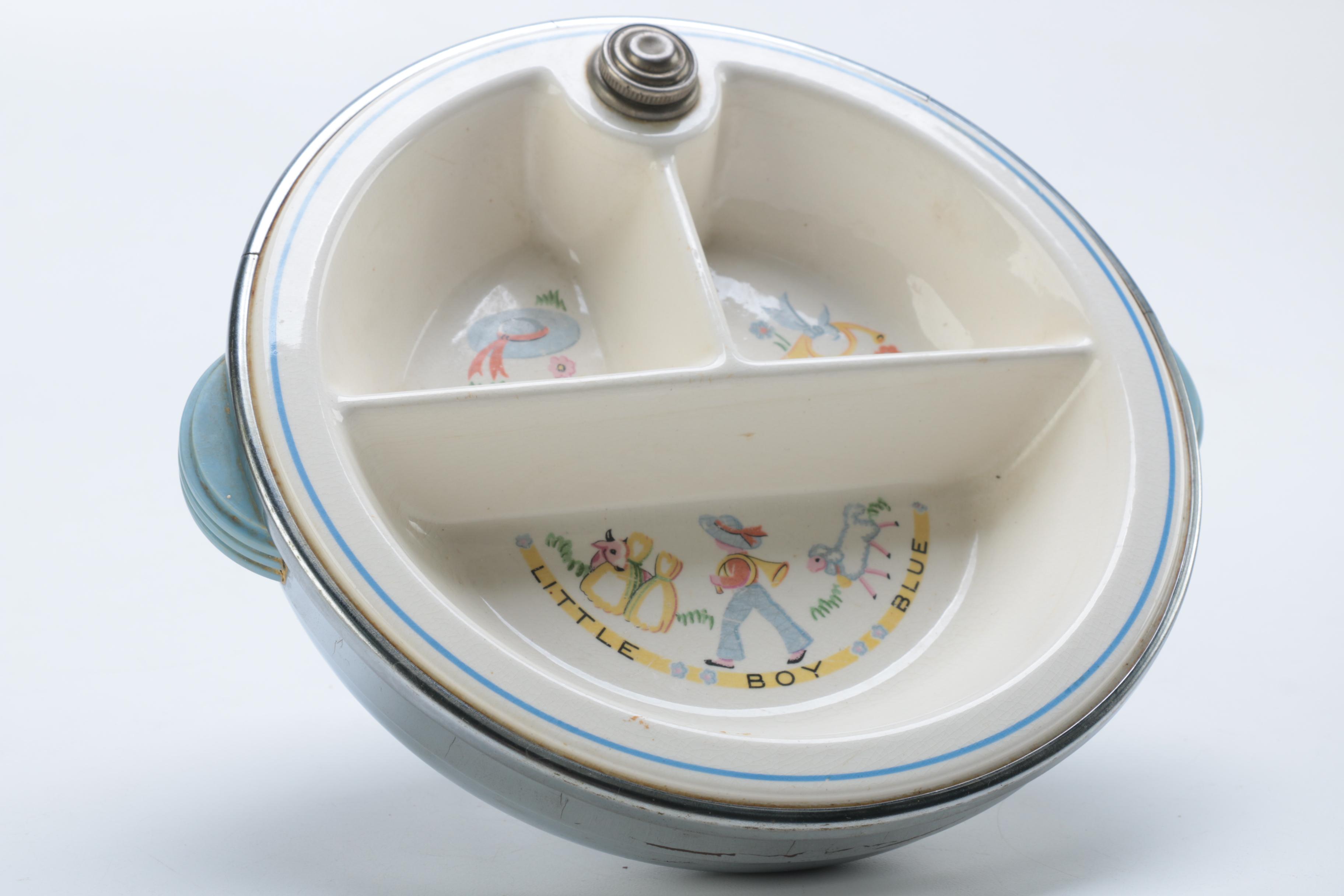 Vintage Bartsch Baby Bowl and Howdy Doody Cup and Bowl