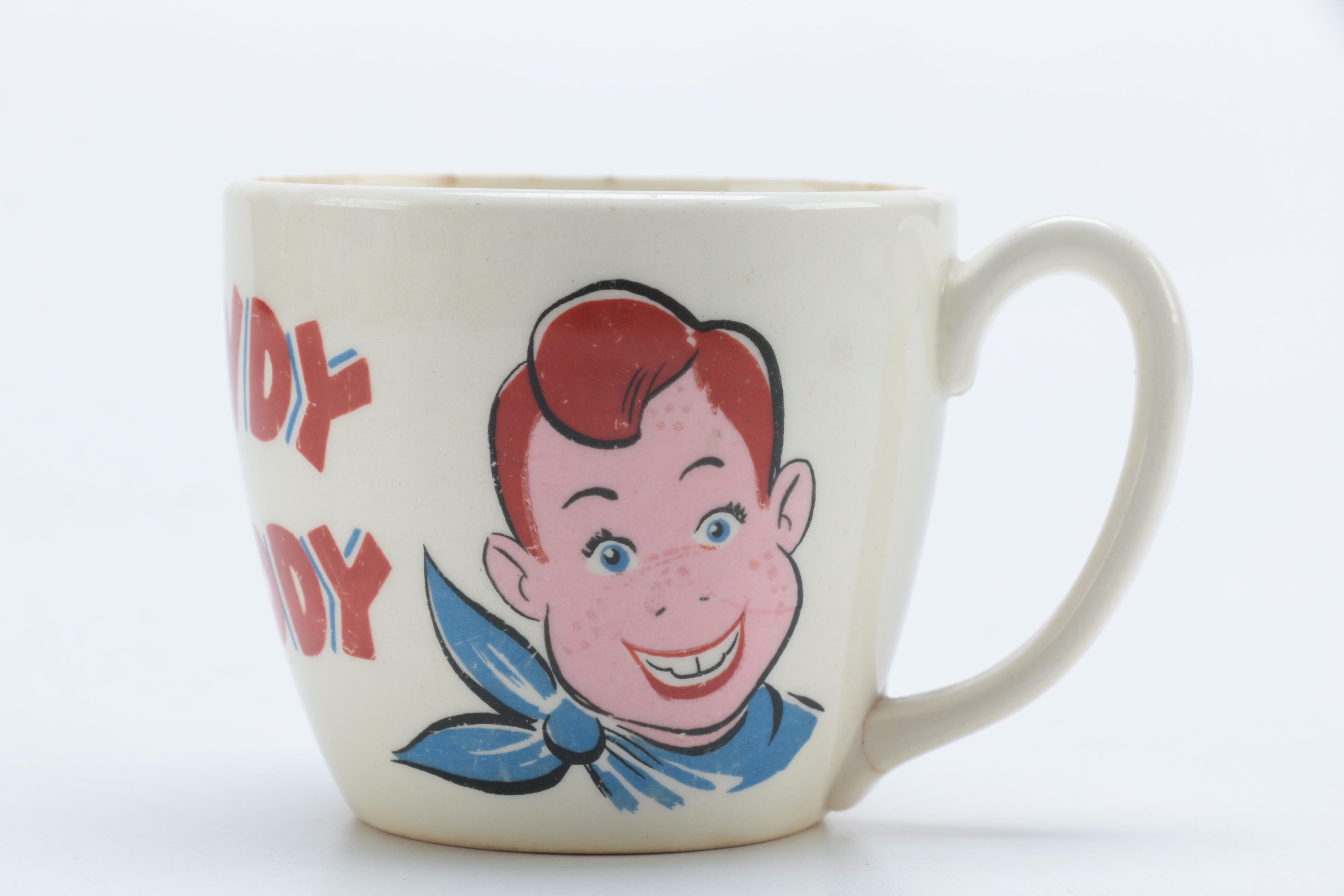 Vintage Bartsch Baby Bowl and Howdy Doody Cup and Bowl