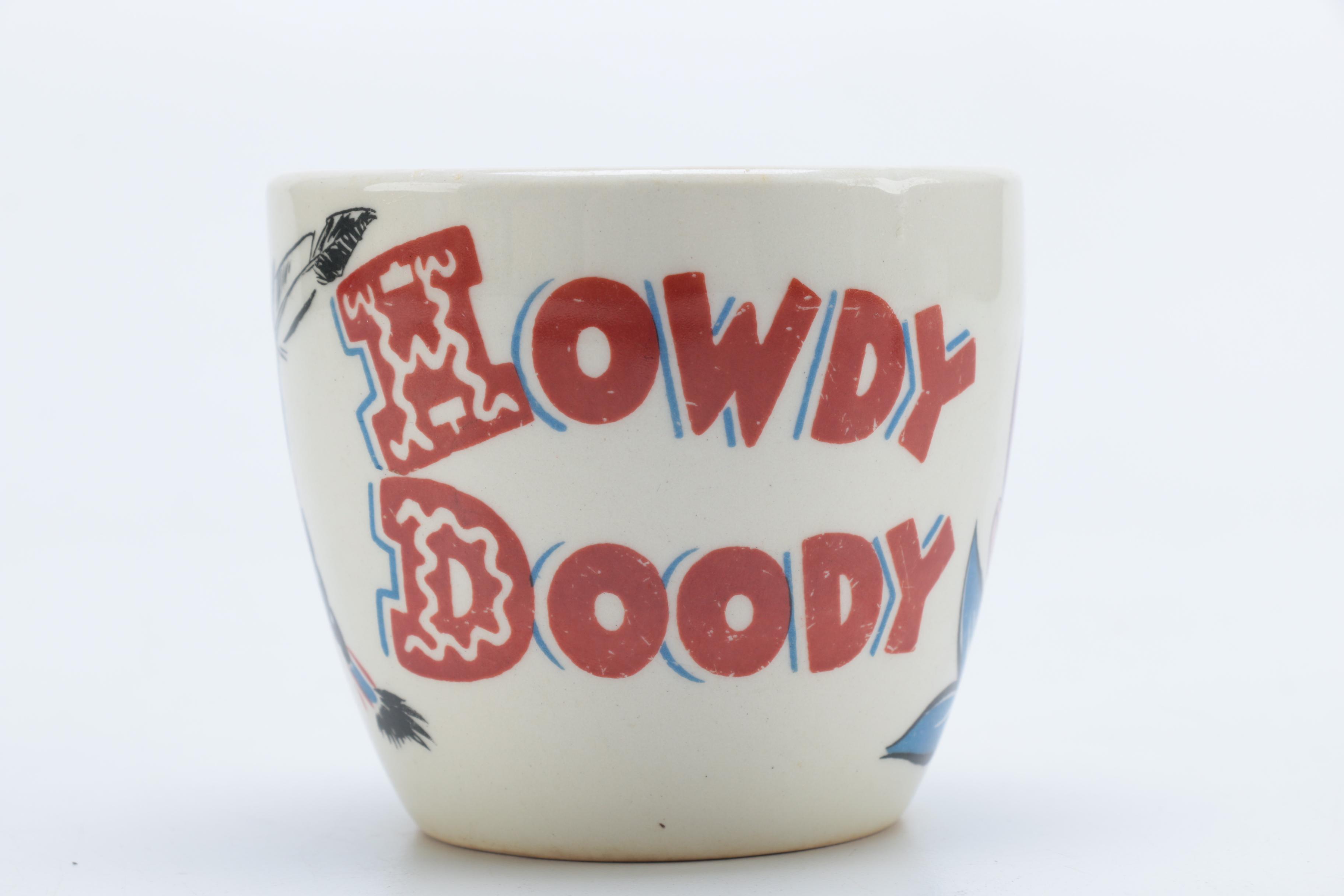Vintage Bartsch Baby Bowl and Howdy Doody Cup and Bowl