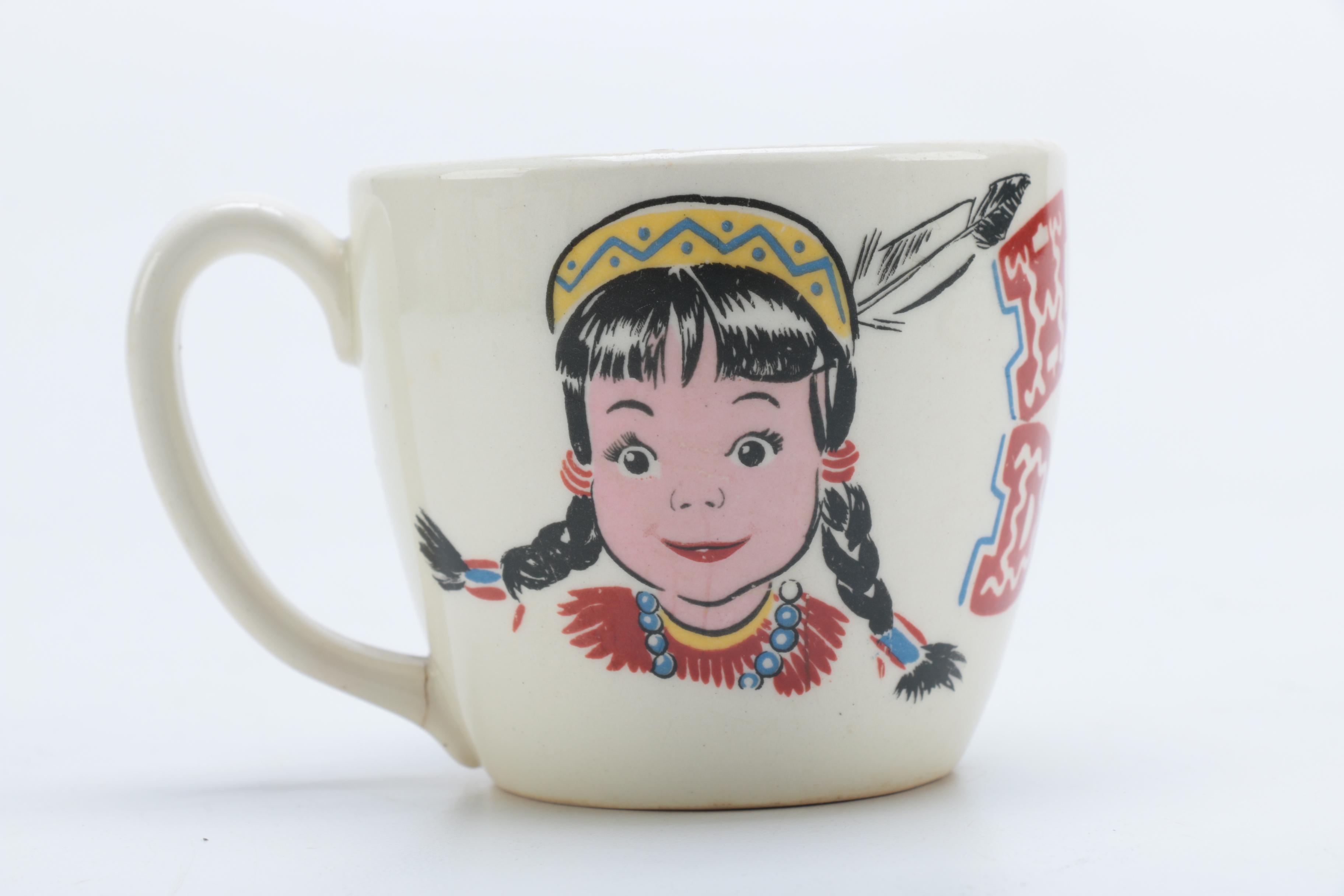 Vintage Bartsch Baby Bowl and Howdy Doody Cup and Bowl