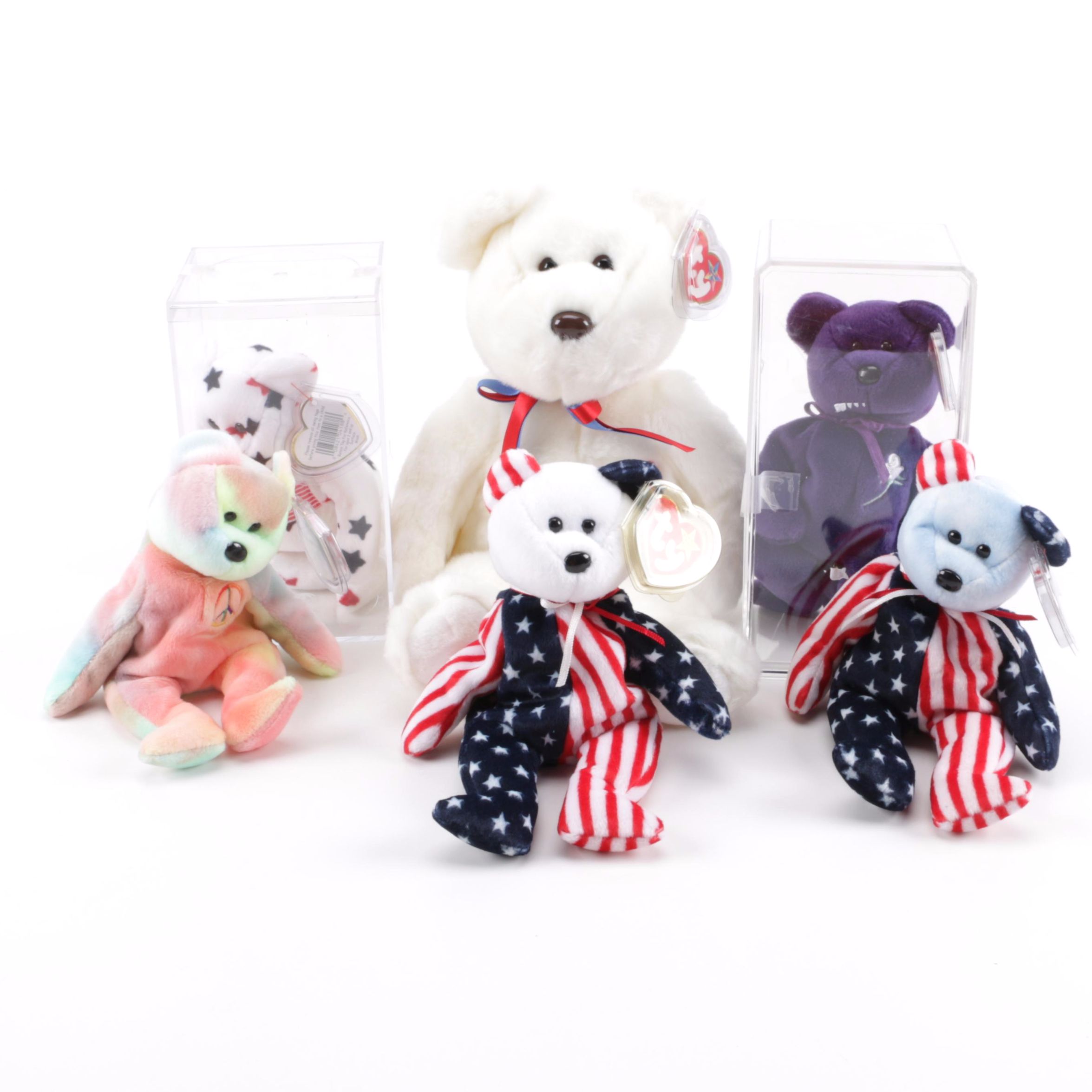 Collection of Beanie Babies and Beanie Buddy