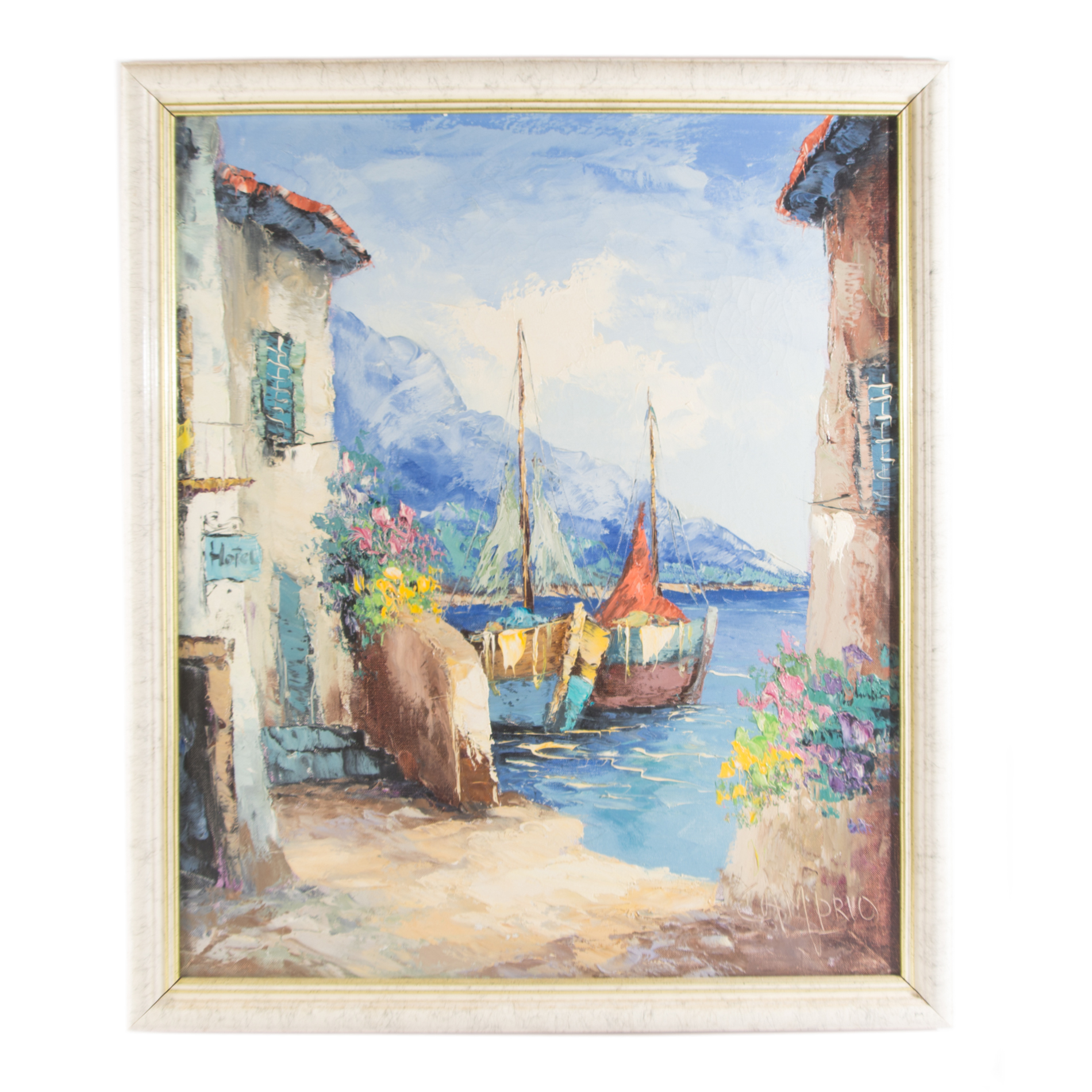 Giovanni Camprio Original Oil Painting on Canvas "Costa Brava"