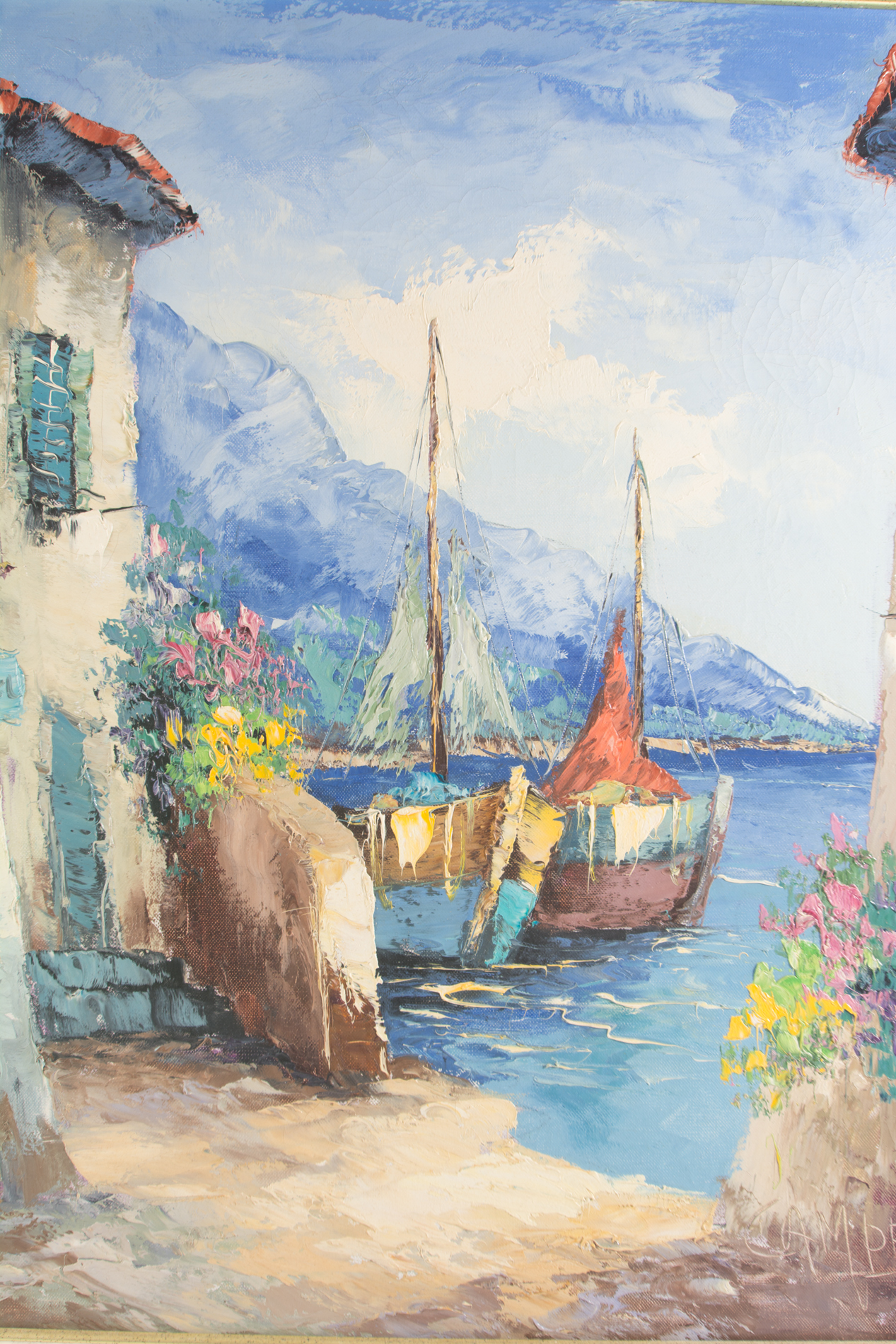 Giovanni Camprio Original Oil Painting on Canvas "Costa Brava"