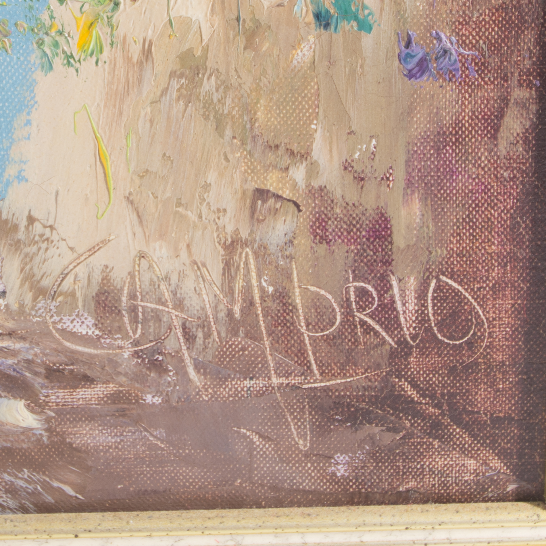 Giovanni Camprio Original Oil Painting on Canvas "Costa Brava"