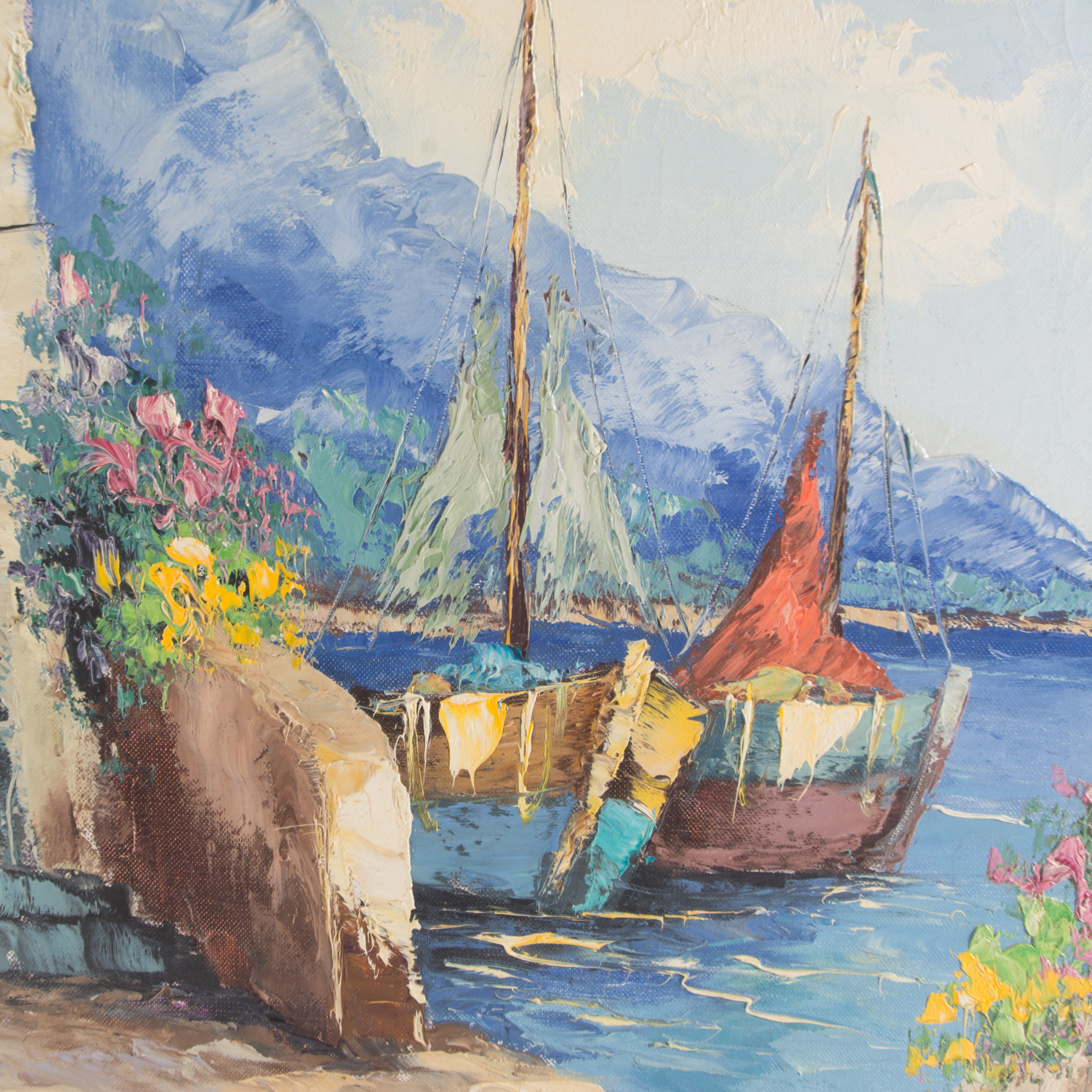 Giovanni Camprio Original Oil Painting on Canvas "Costa Brava"