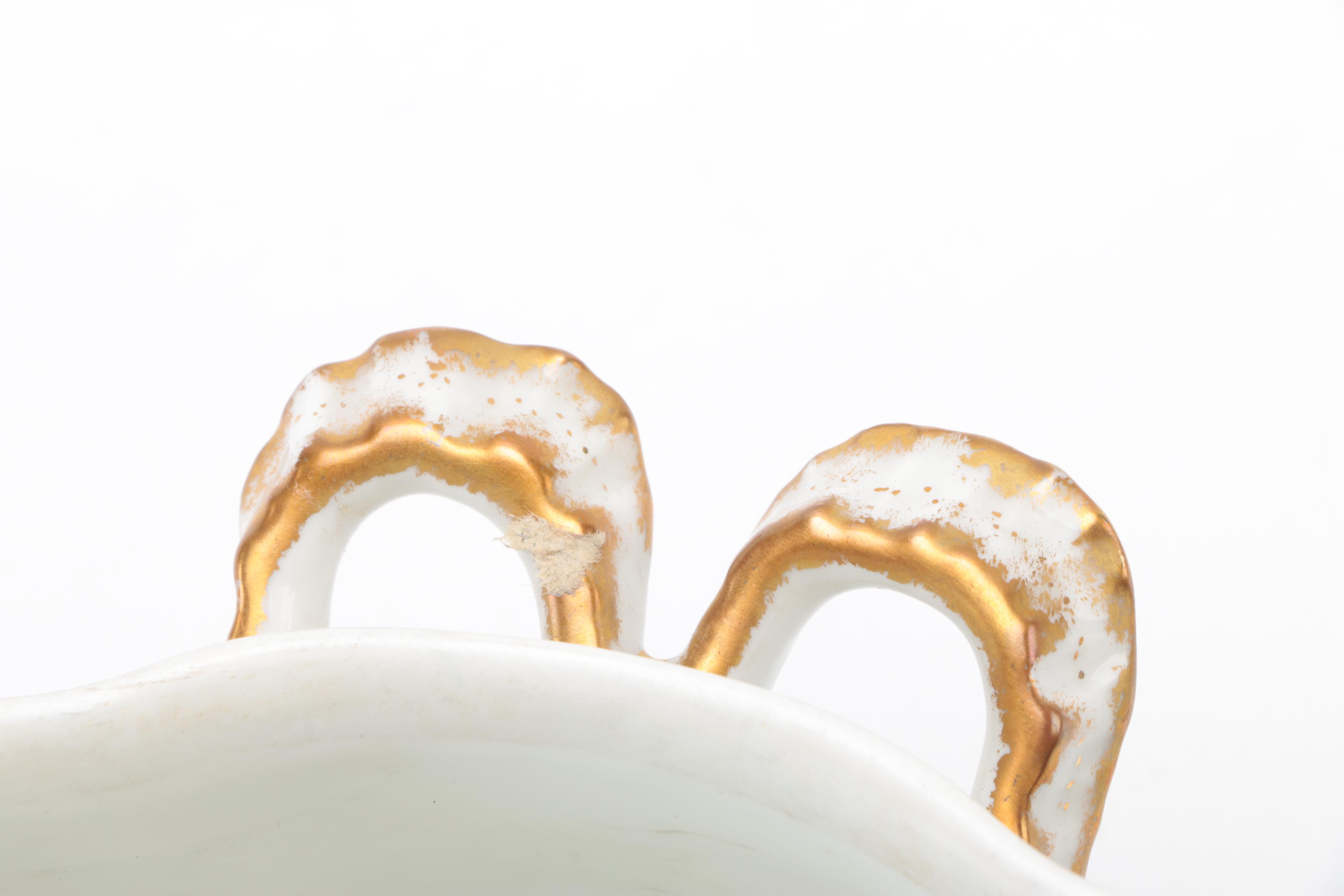 Limoges Porcelain Soup Tureen and Serving Bowl with Lid